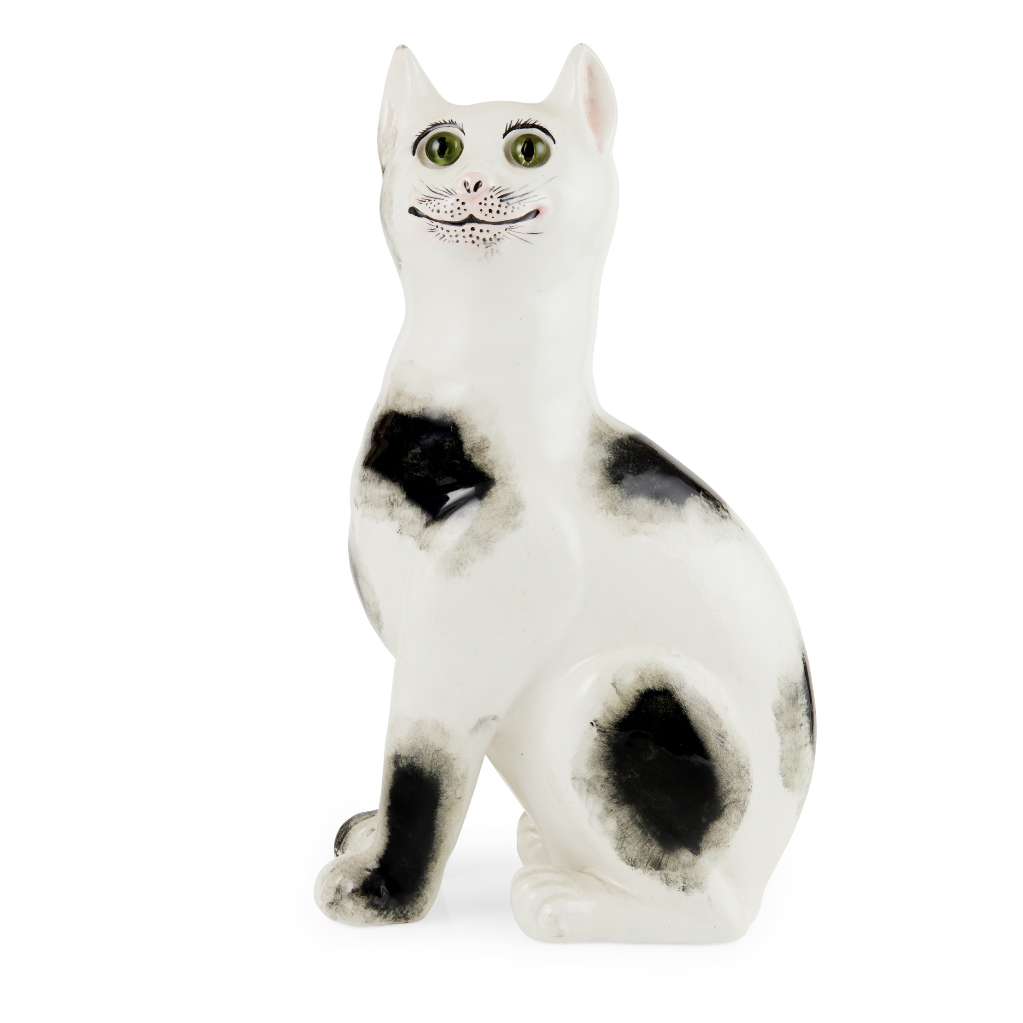 A LARGE WEMYSS WARE CAT