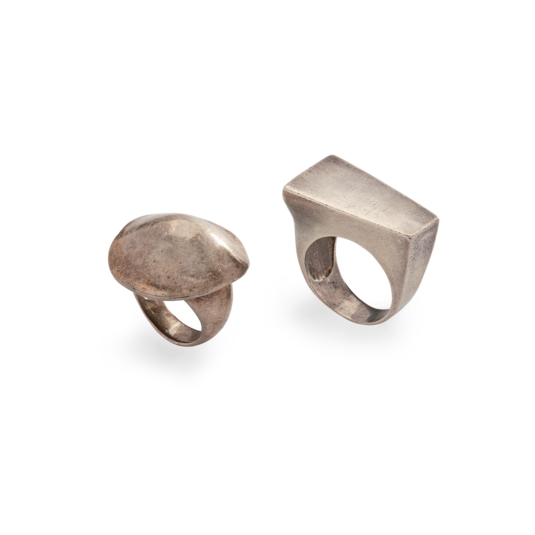 Two Art Moderne rings