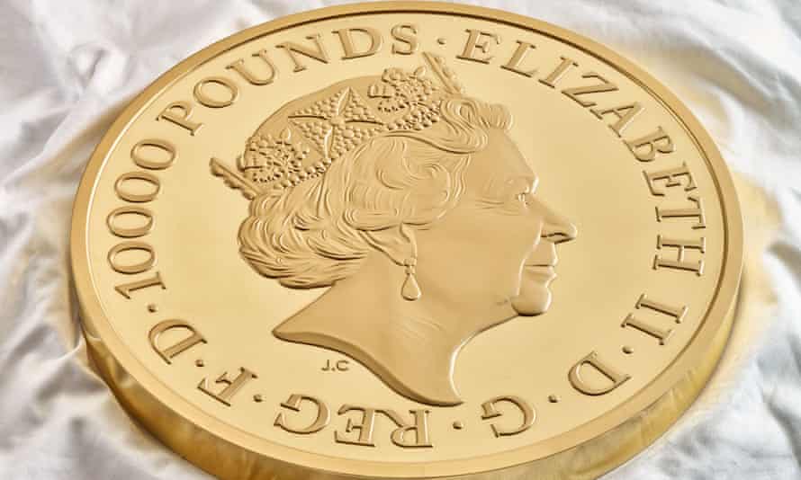 A Queen Elizabeth II Novelty £10,000 Coin