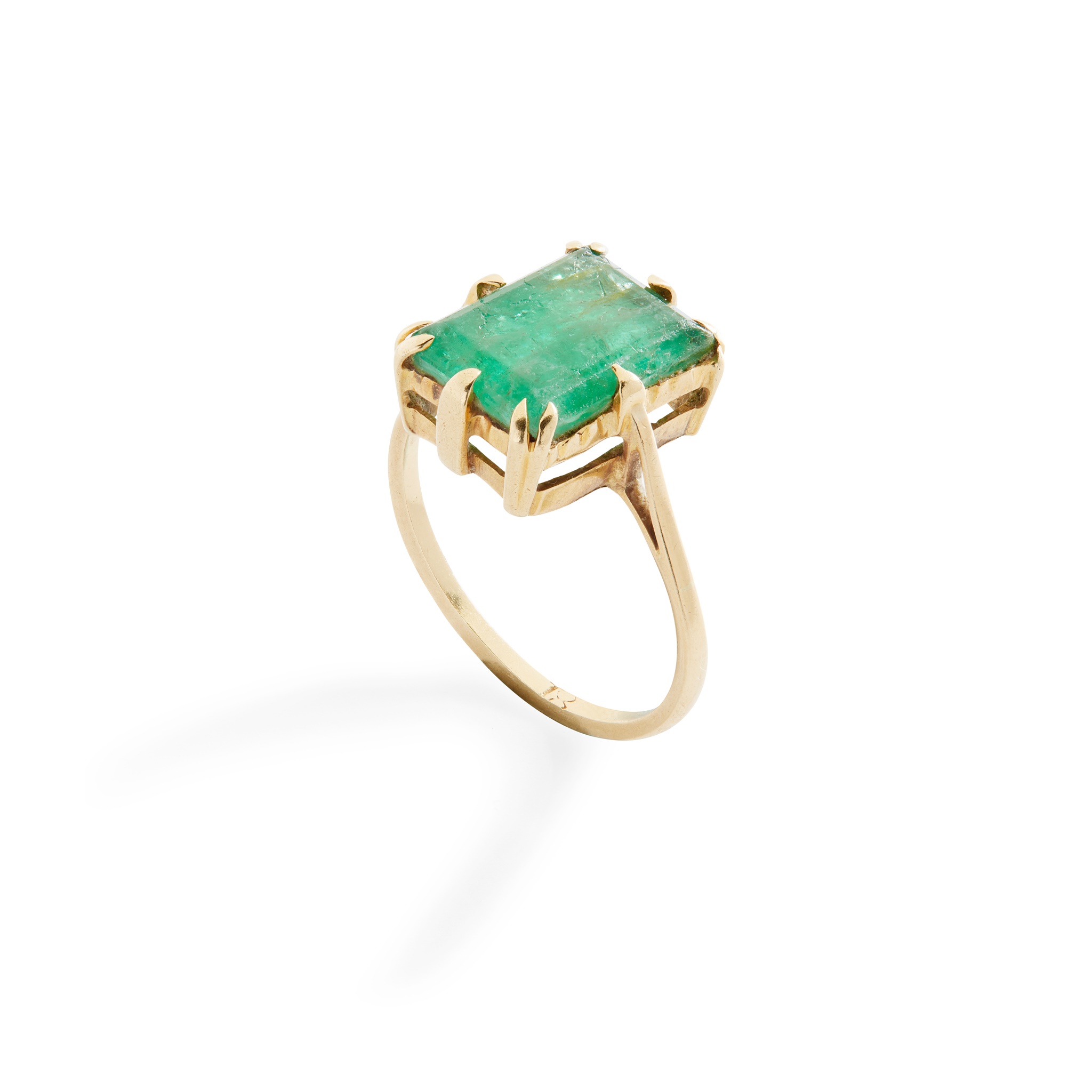 An emerald ring