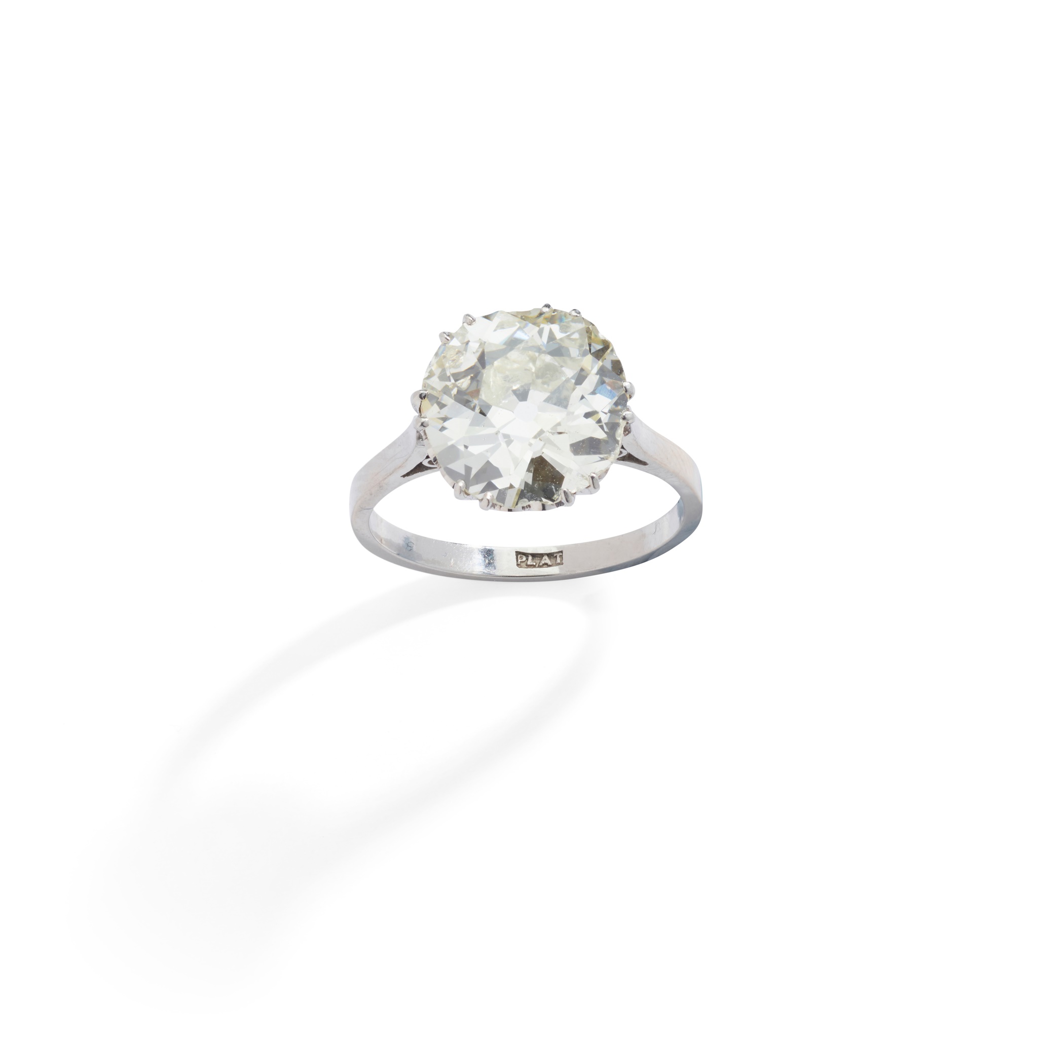 A diamond single-stone ring