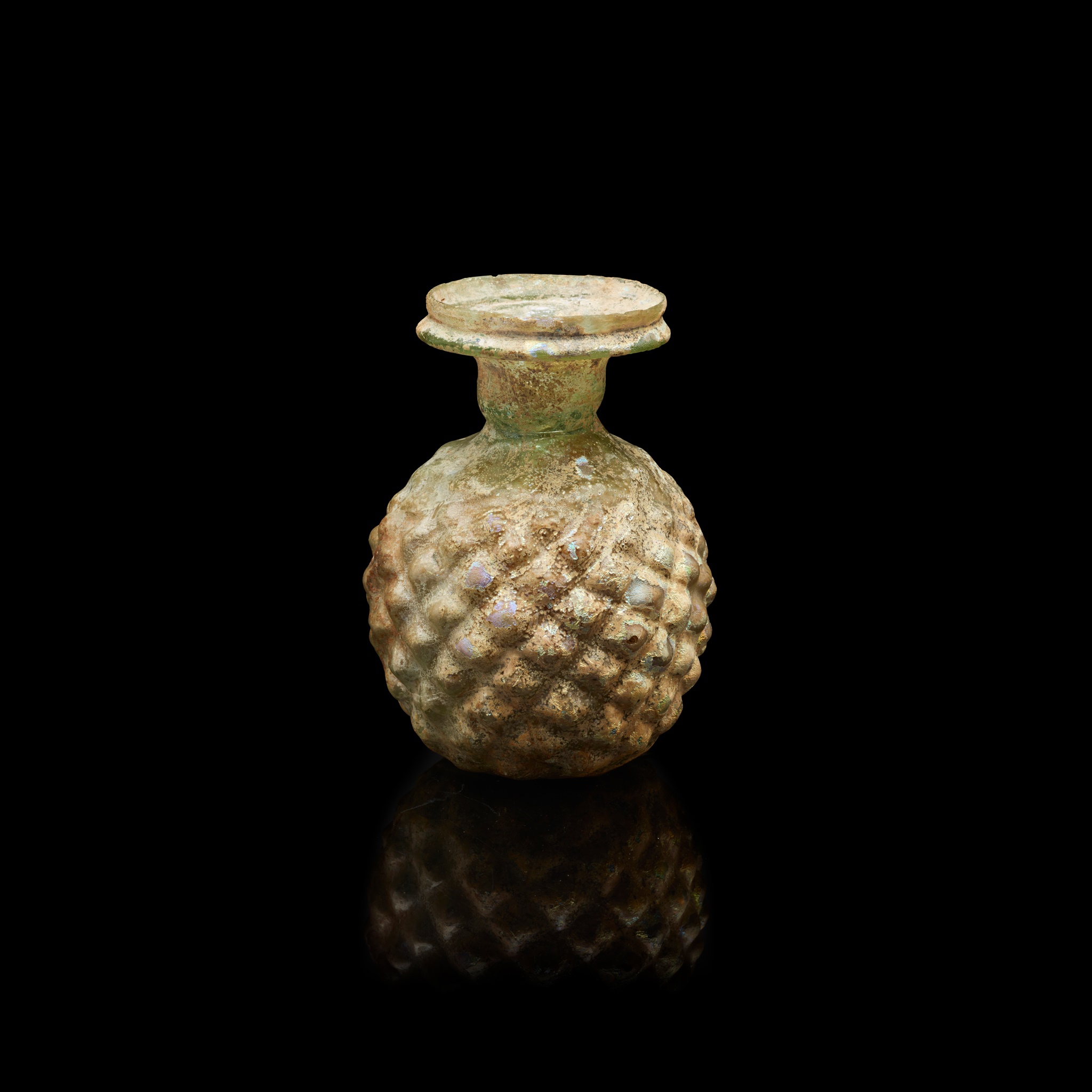 ROMAN GLASS OIL SPRINKLER FLASK