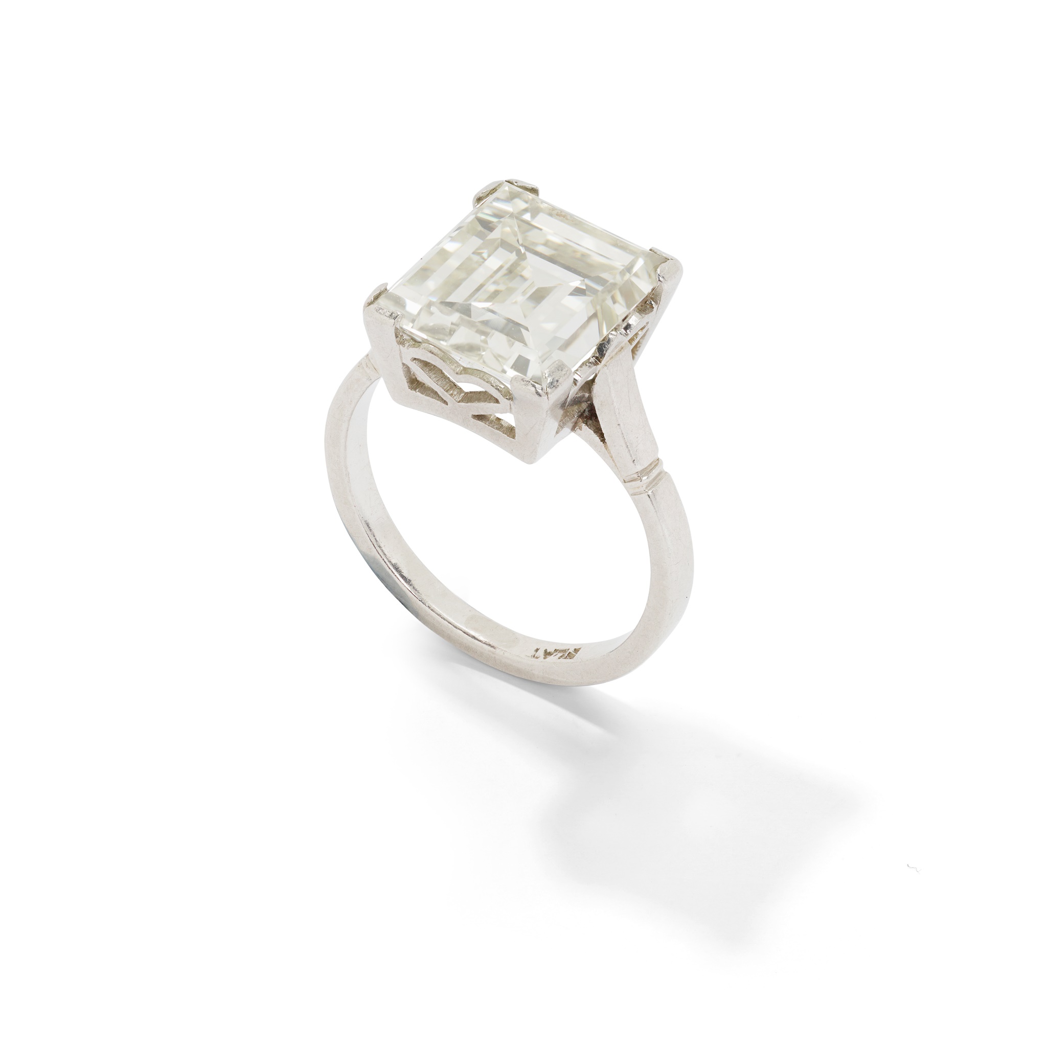 A diamond single-stone ring
