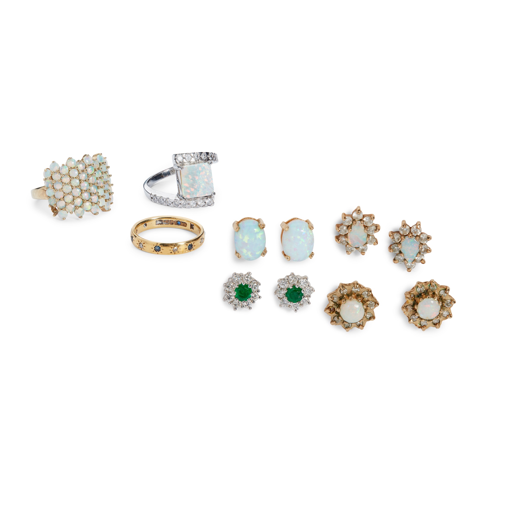 A collection of gem-set jewellery