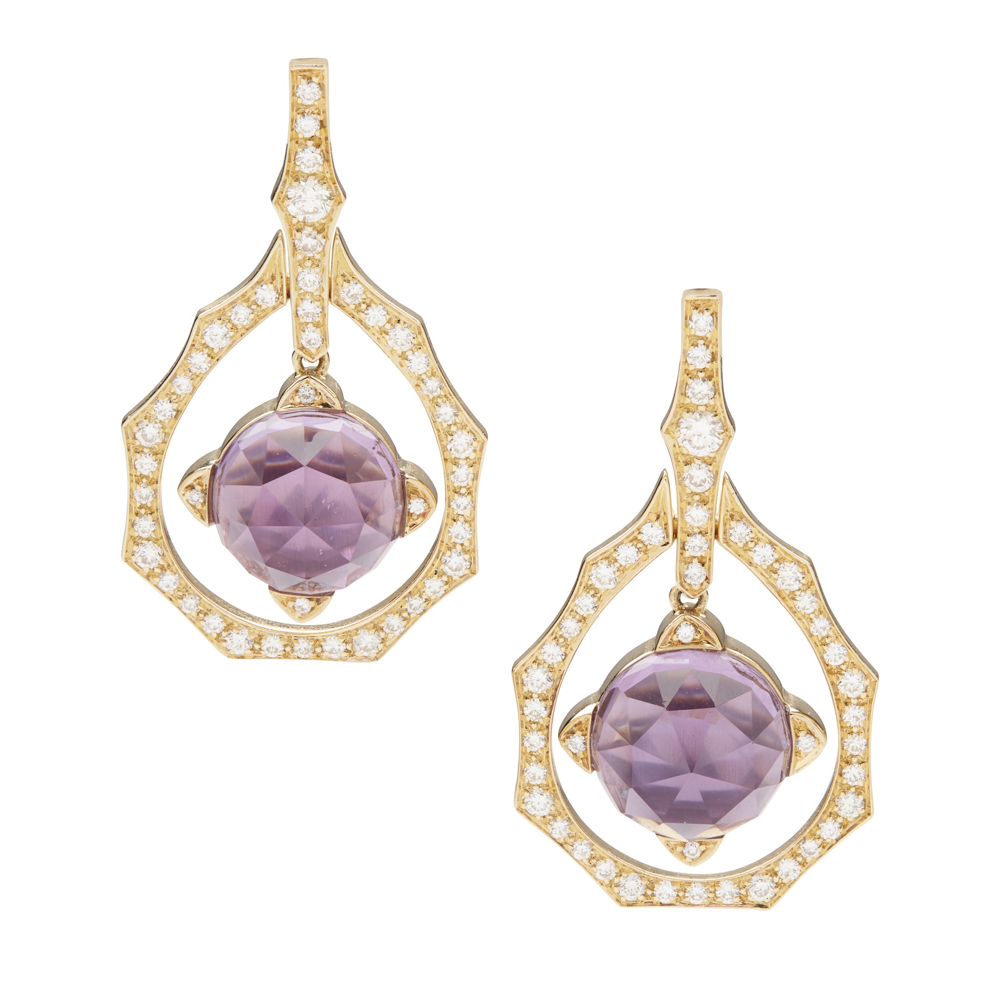 Stephen Webster: A pair of 'Crystal Haze' pendent earrings