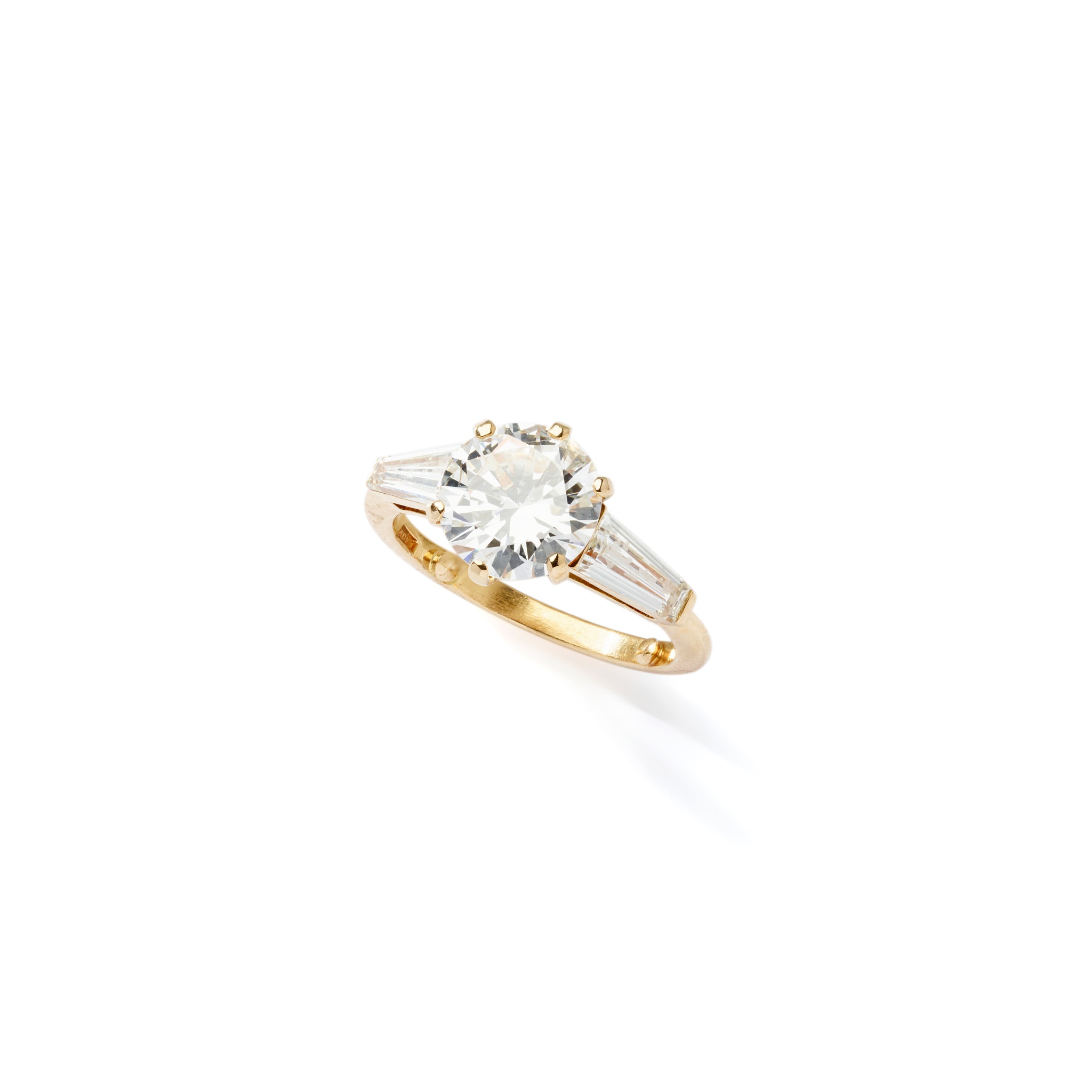 A diamond single-stone ring