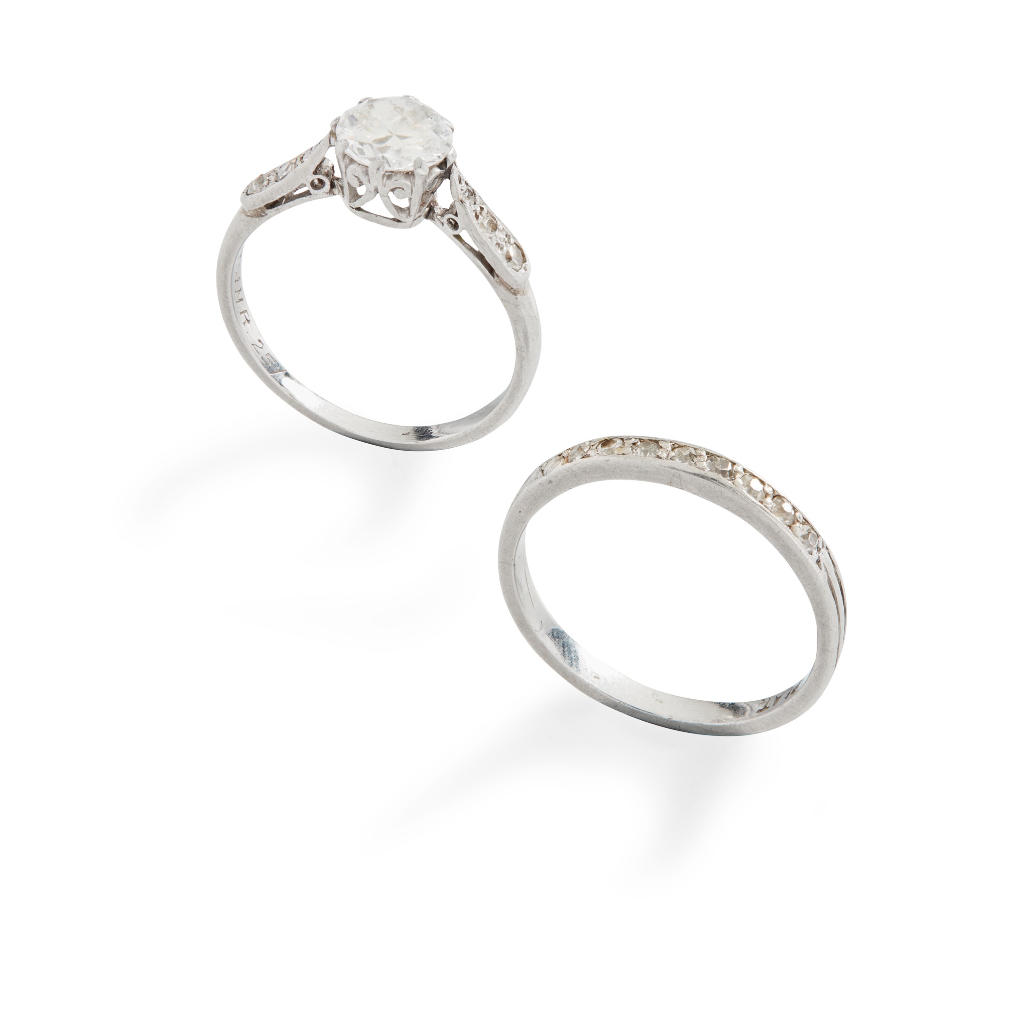 A diamond single-stone ring