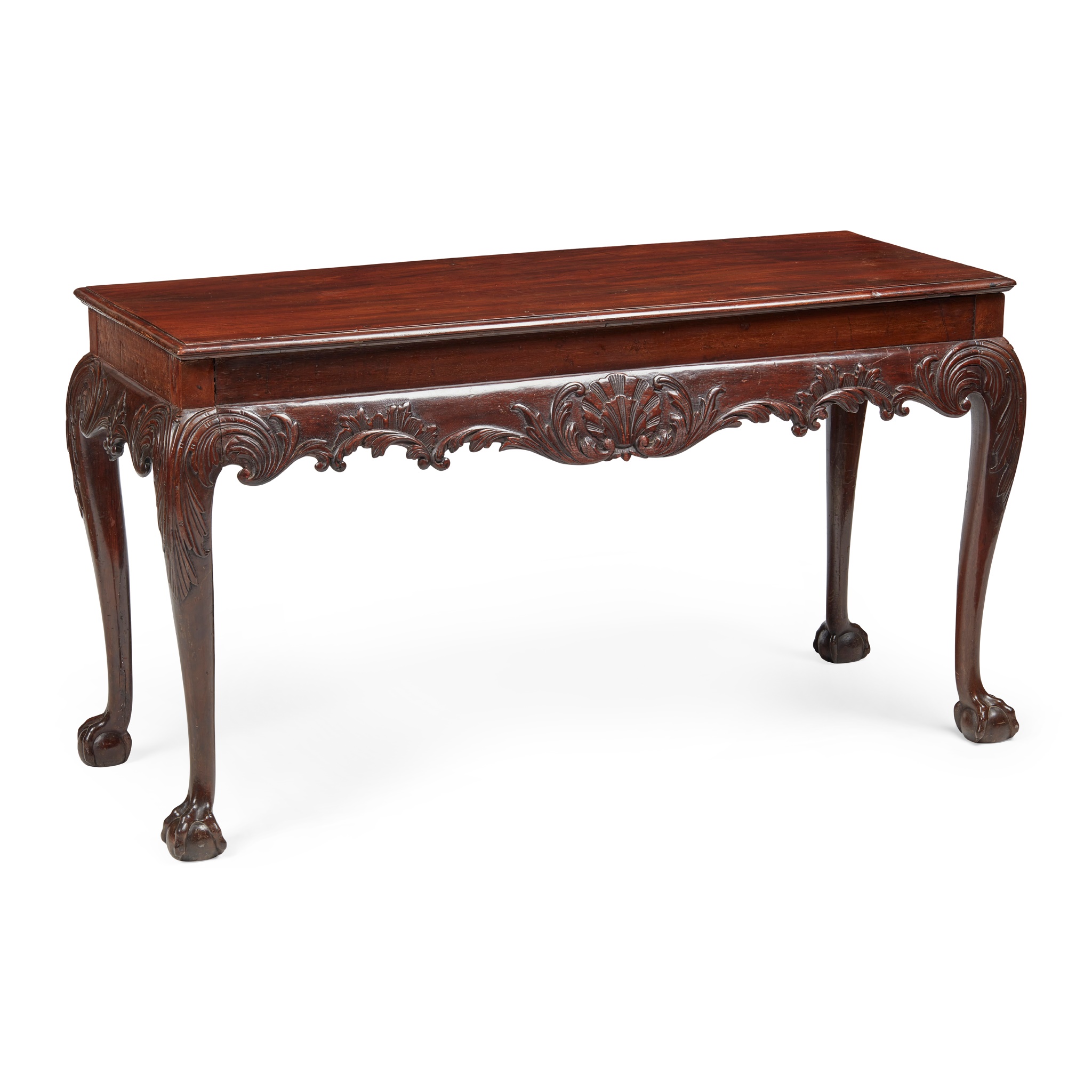 IRISH GEORGE II STYLE MAHOGANY CENTRE TABLE, IN THE MANNER OF JAMES HICKS OF DUBLIN