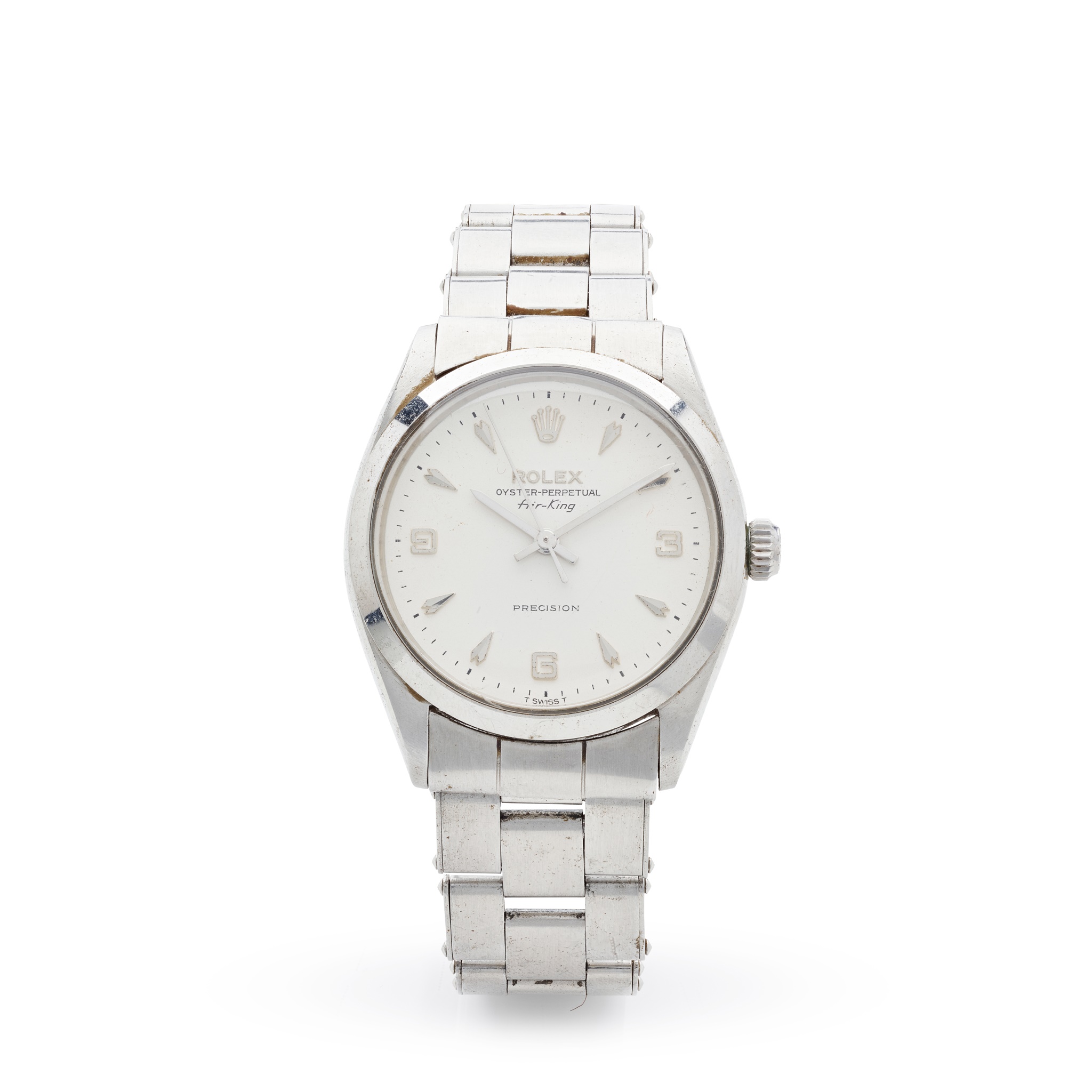 Rolex: a stainless steel wrist watch