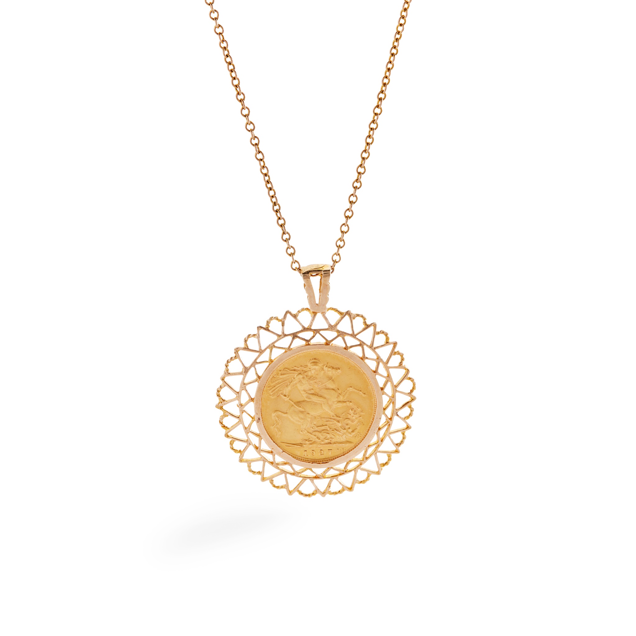 A 1927 sovereign pendant
