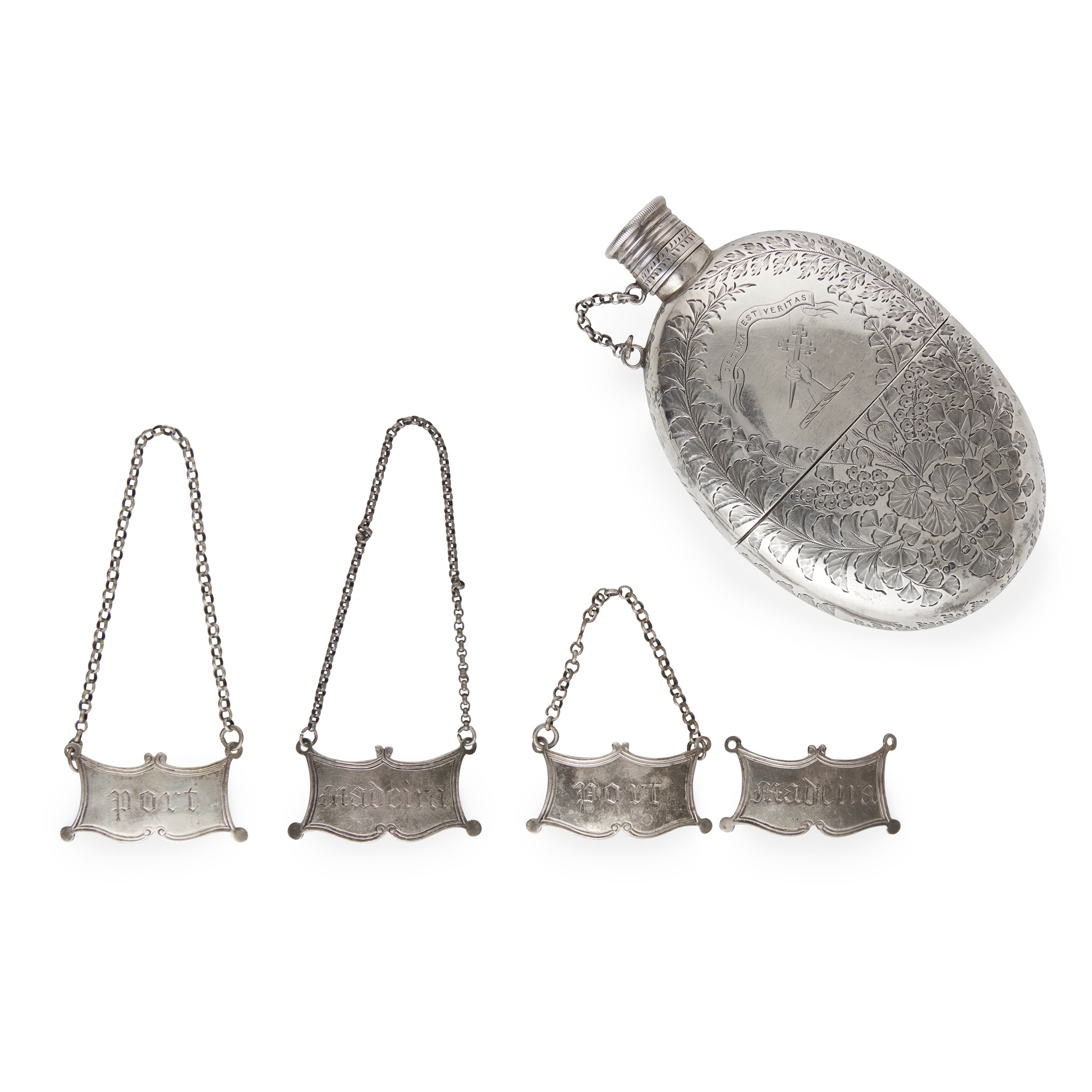 A Victorian hip flask