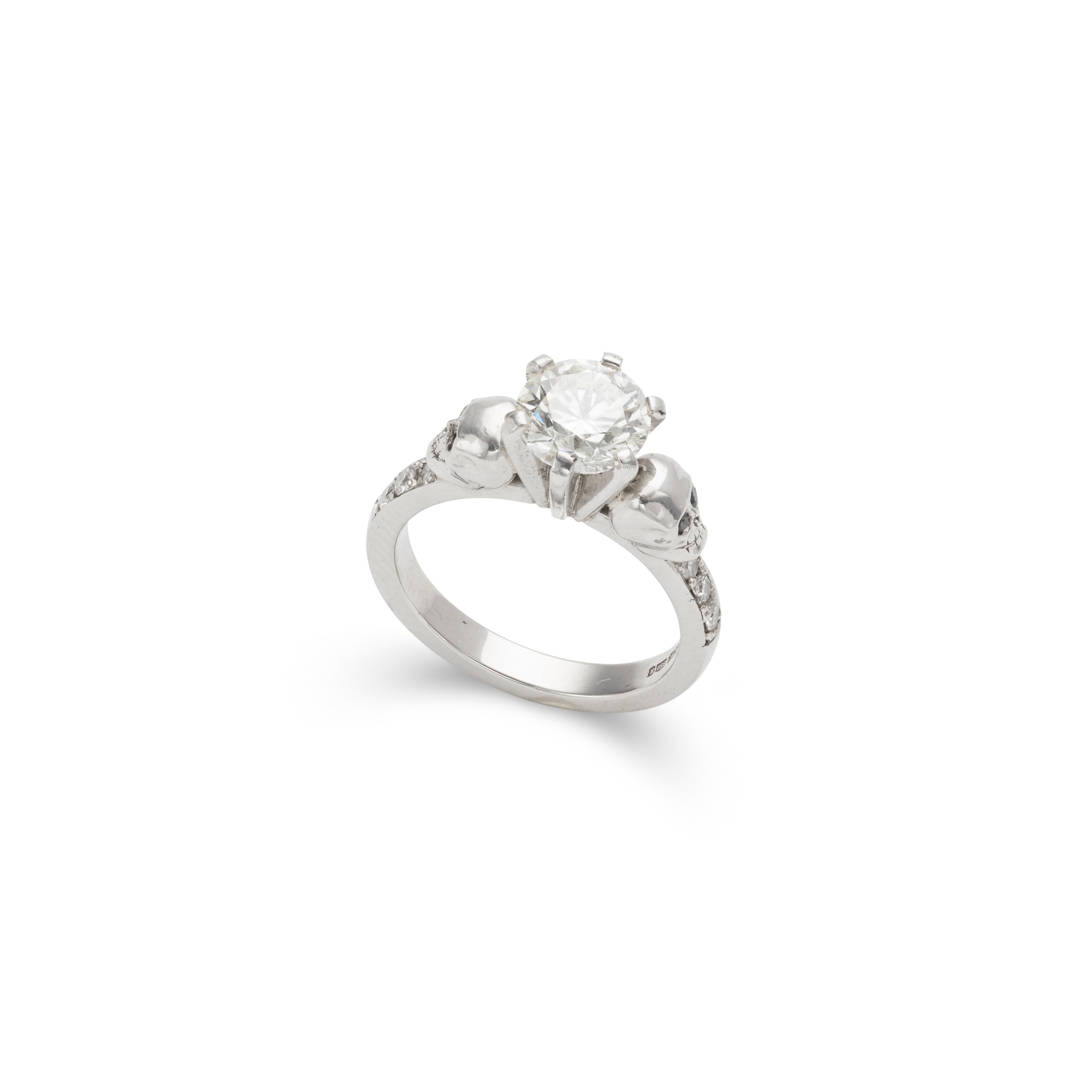 A diamond single-stone ring
