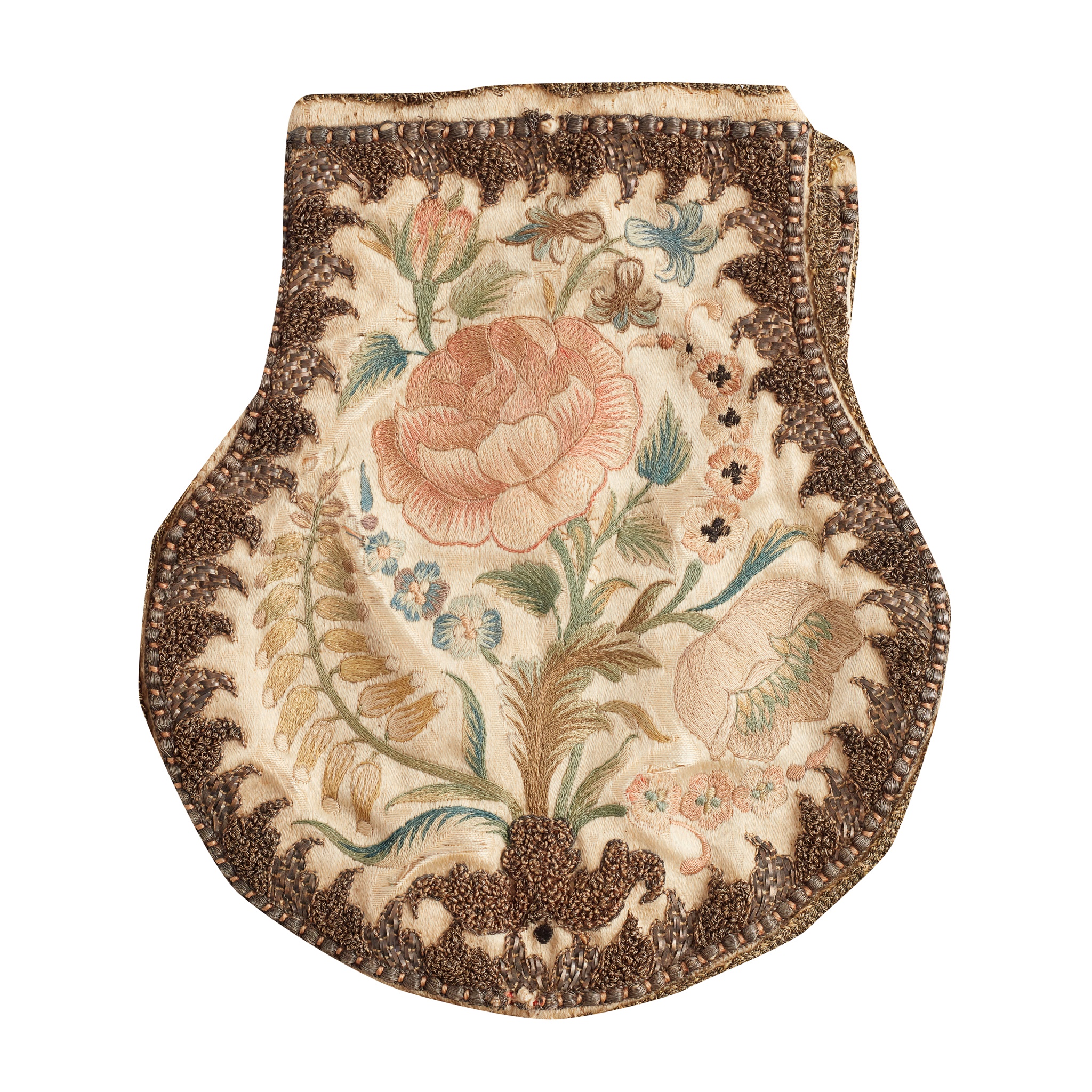 GEORGIAN FINE NEEDLEWORK PURSE