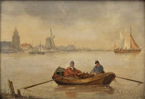 <p>Gesigneerd en gedateerd ‘1846’ r.o.&nbsp;</p>