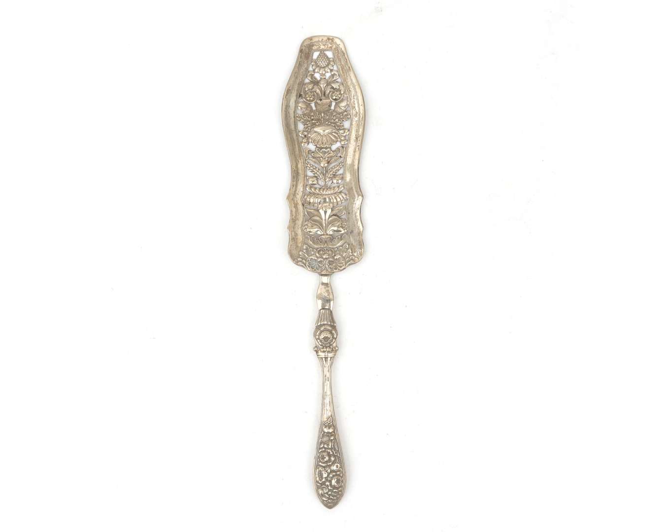 A silver cake server, Germany, Hamburg, first half 19th century