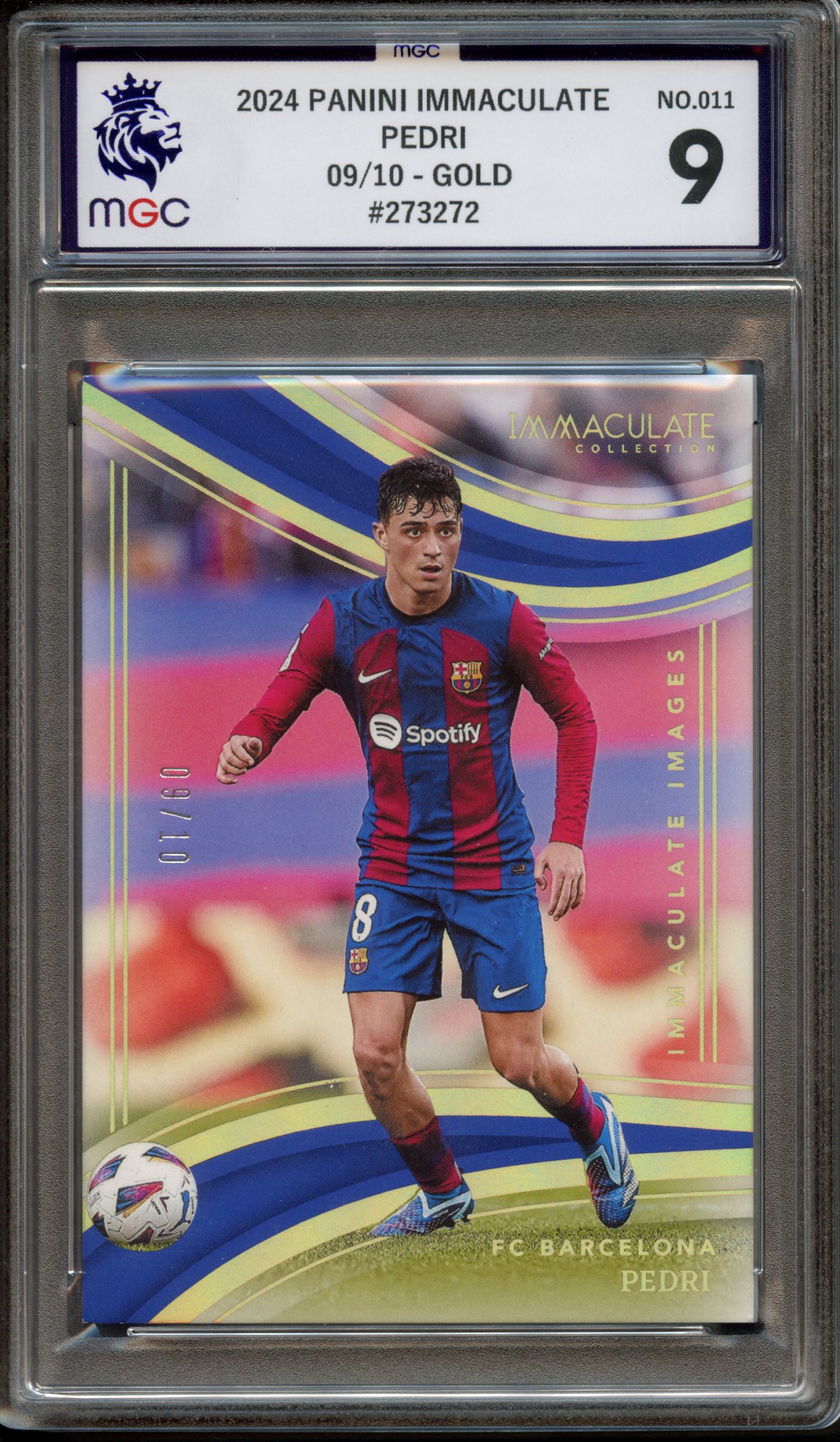 MGC 9 Panini Immaculate Pedri 09/10 Gold