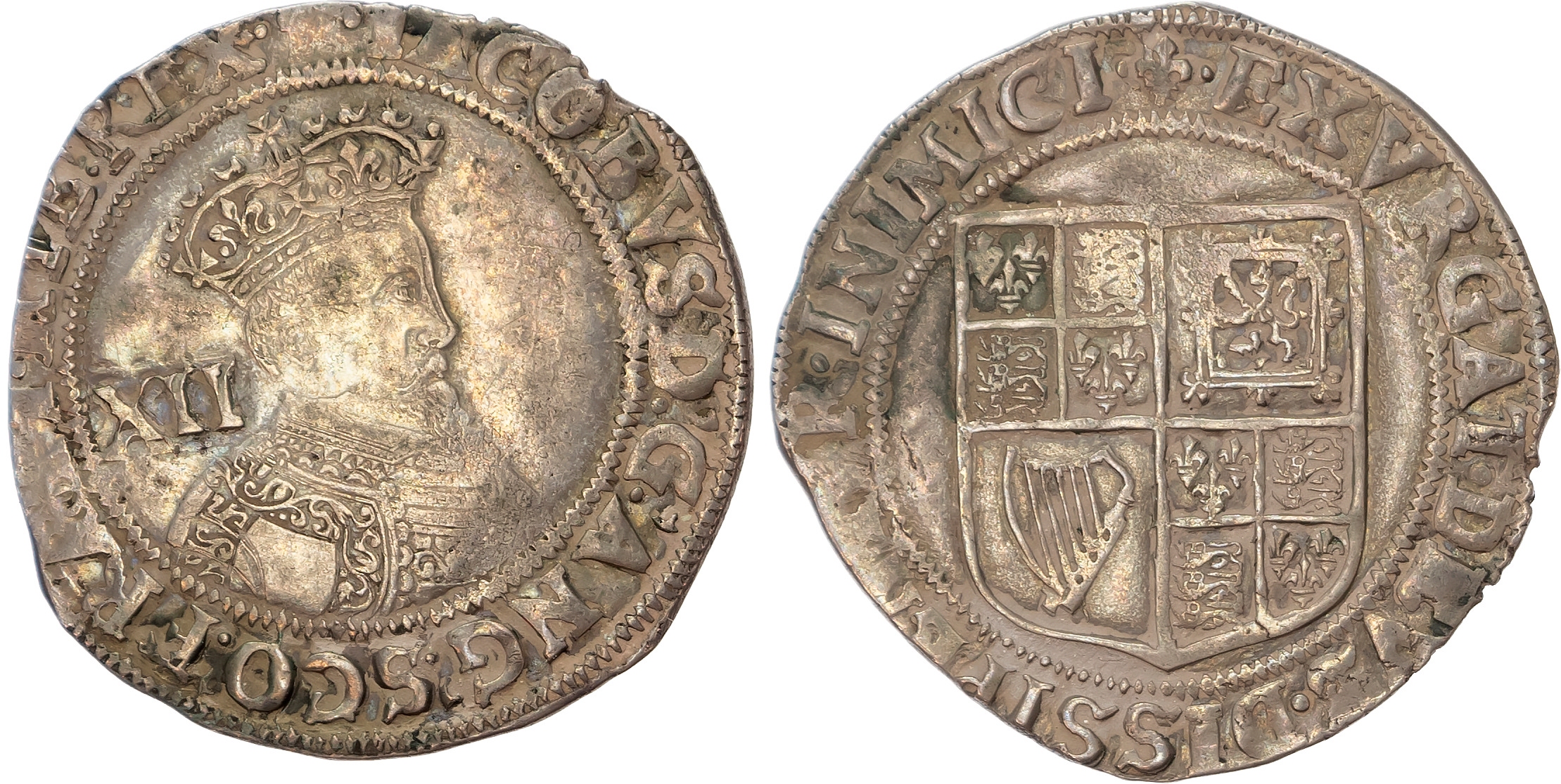 James I (1603-1625), AR Shilling, First Coinage.