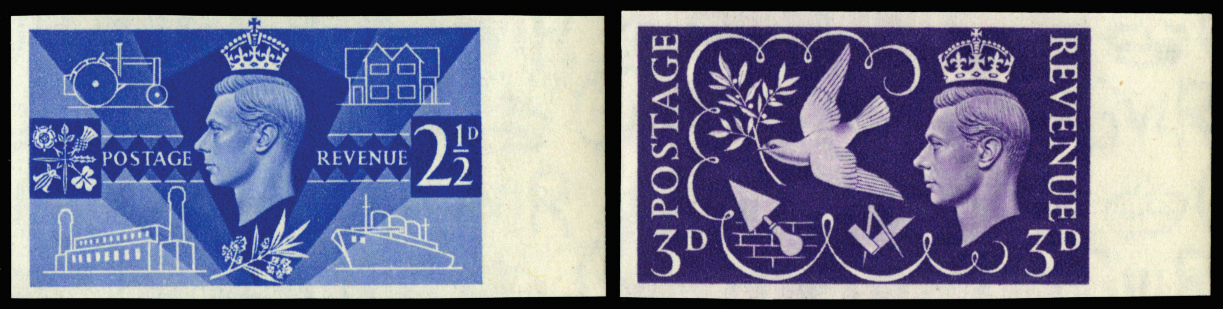 Great Britain 1946 (UNUSED) SG491/2var