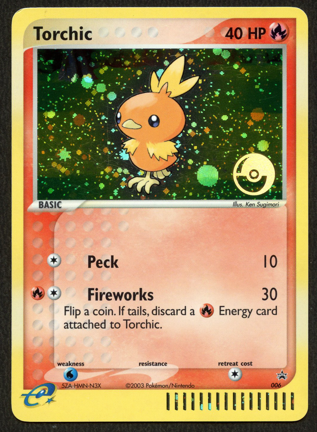 Torchic Stamped Promo - Nintendo Black Star Promo 006 - LP-