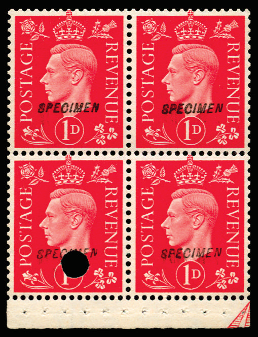 GB 1940 SG 463ab booklet pane imprimatur