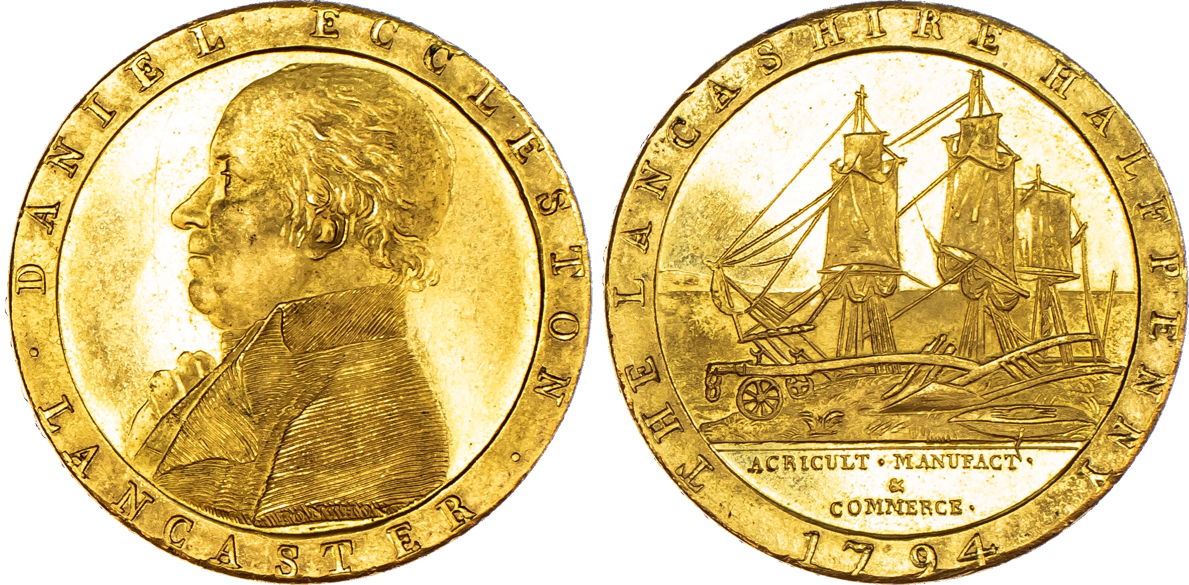 Lancaster, Daniel Eccleston gilt proof...