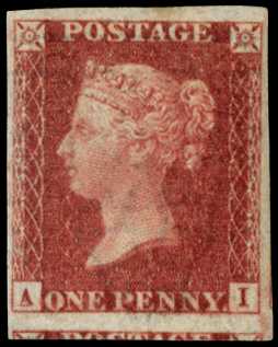 1865 1d Carmine Pl.66 "Royal Reprint"....