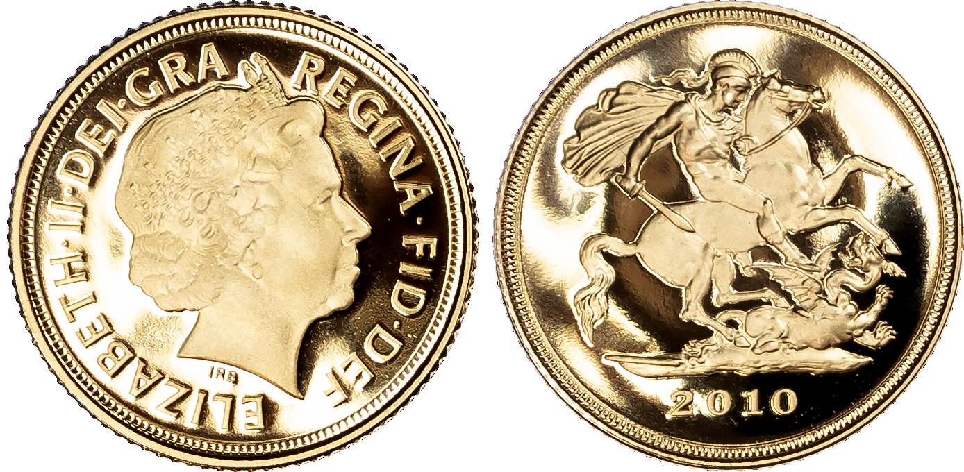 Elizabeth II (1952-2022), The Sovereign Five Coin Proof Set, 2010