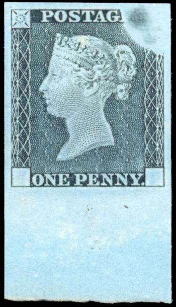 Great Britain 1d rainbow trial SG DP20a