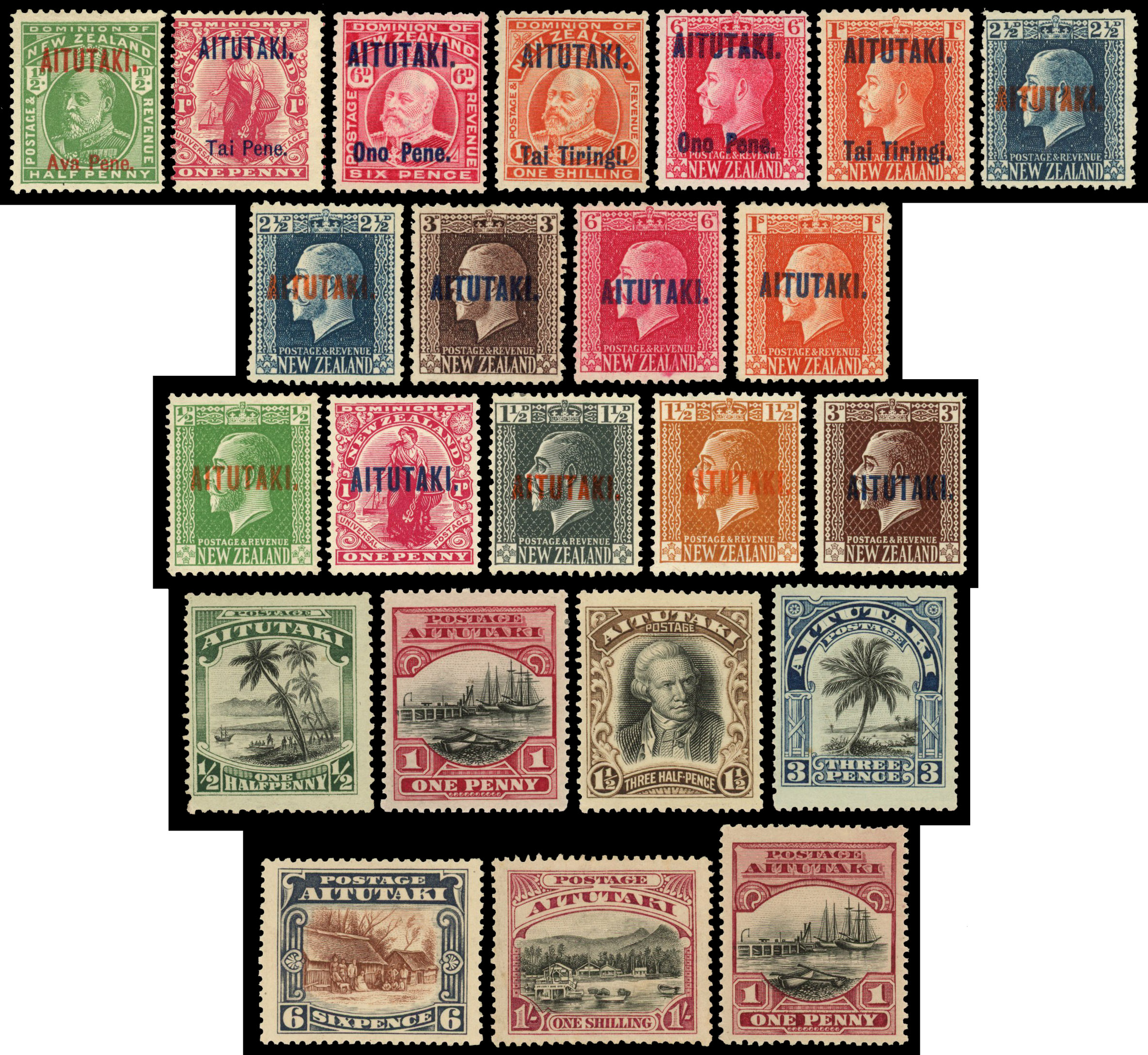 Cook Islands Aitutaki 1911-27 collection
