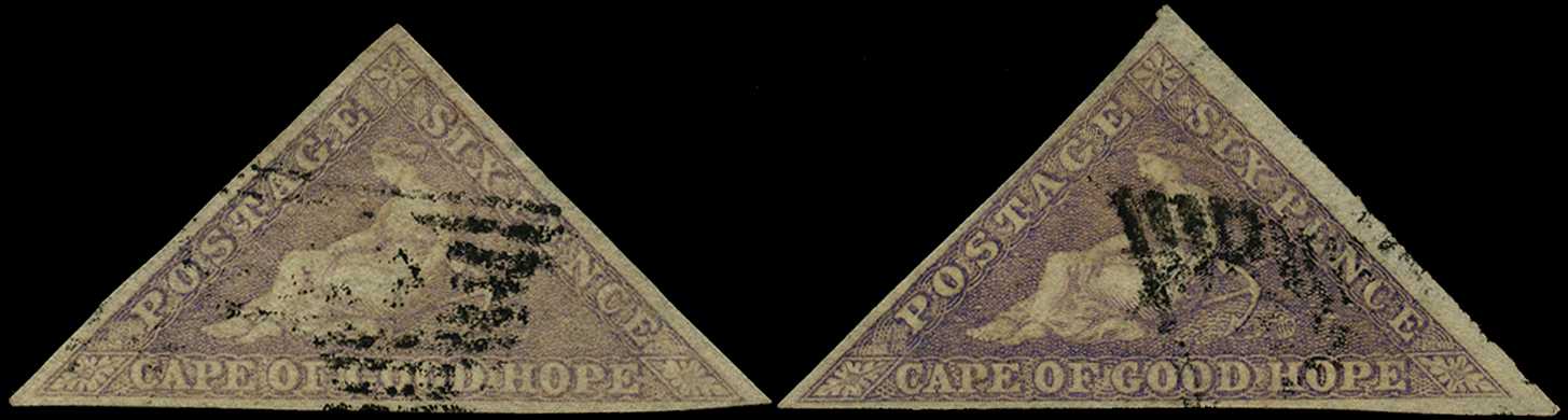 1855-63 6d pale rose-lilac and 6d...