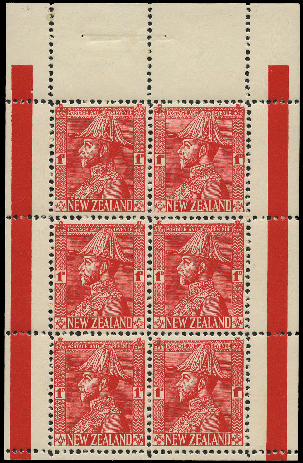 1927 1d Field Marshal perf 14 x 15 booklet...