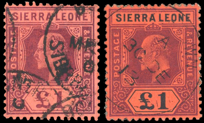 Sierra Leone 1859-1937 collection used