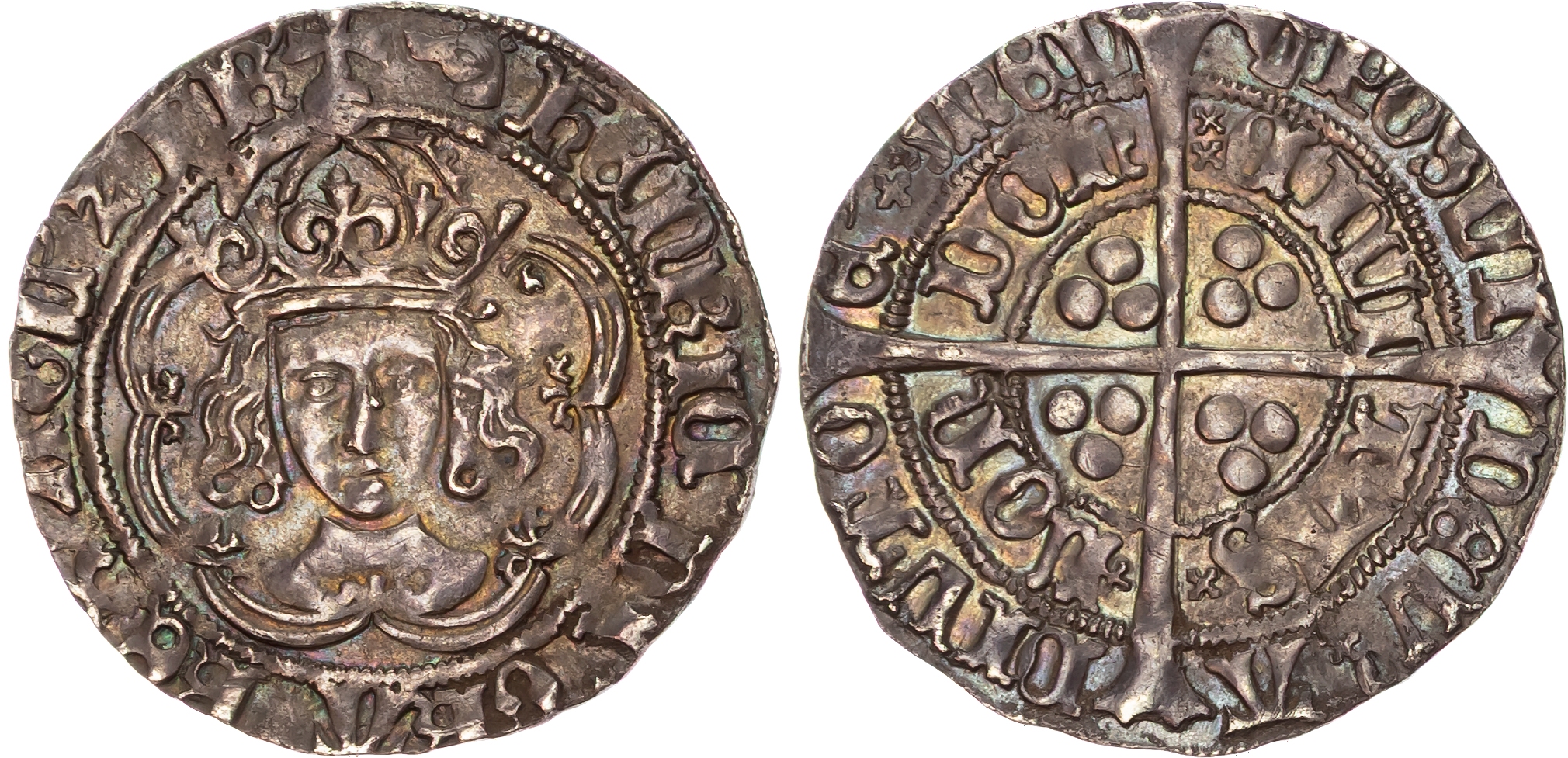Henry VII (1485‑1509), AR Groat, 2.92gm., London.