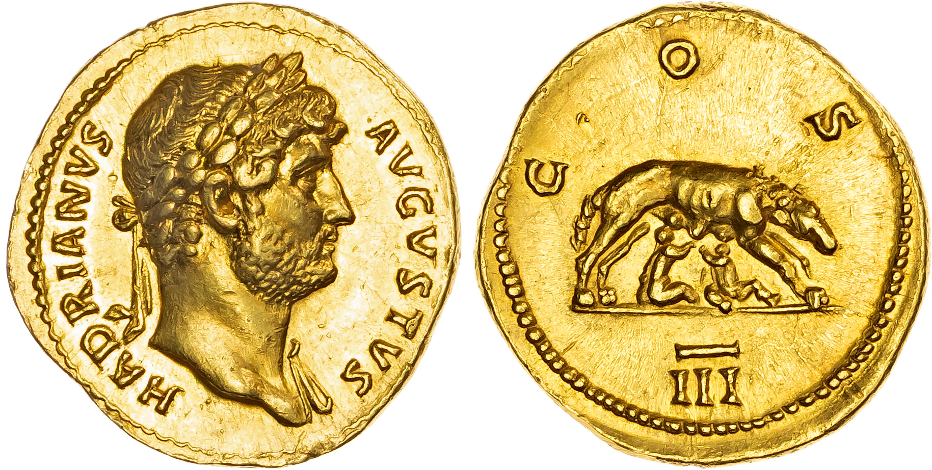 Hadrian (AD 117-138) AV Aureus, Rome, AD 124-128, 7.36g.