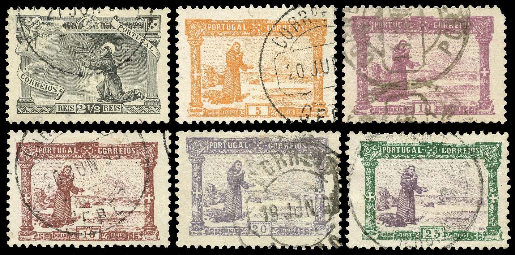 1895 700th Birth Anniversary of St Anthony (Patron Saint) to 500r fine used. SG 327/340 (14)