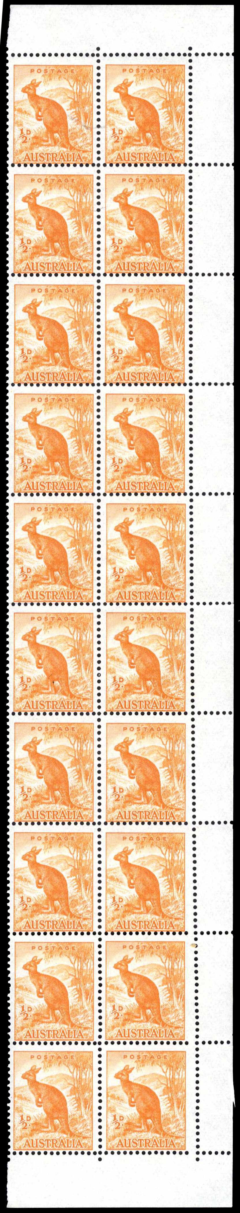 Australia SG 228 var blocks mint