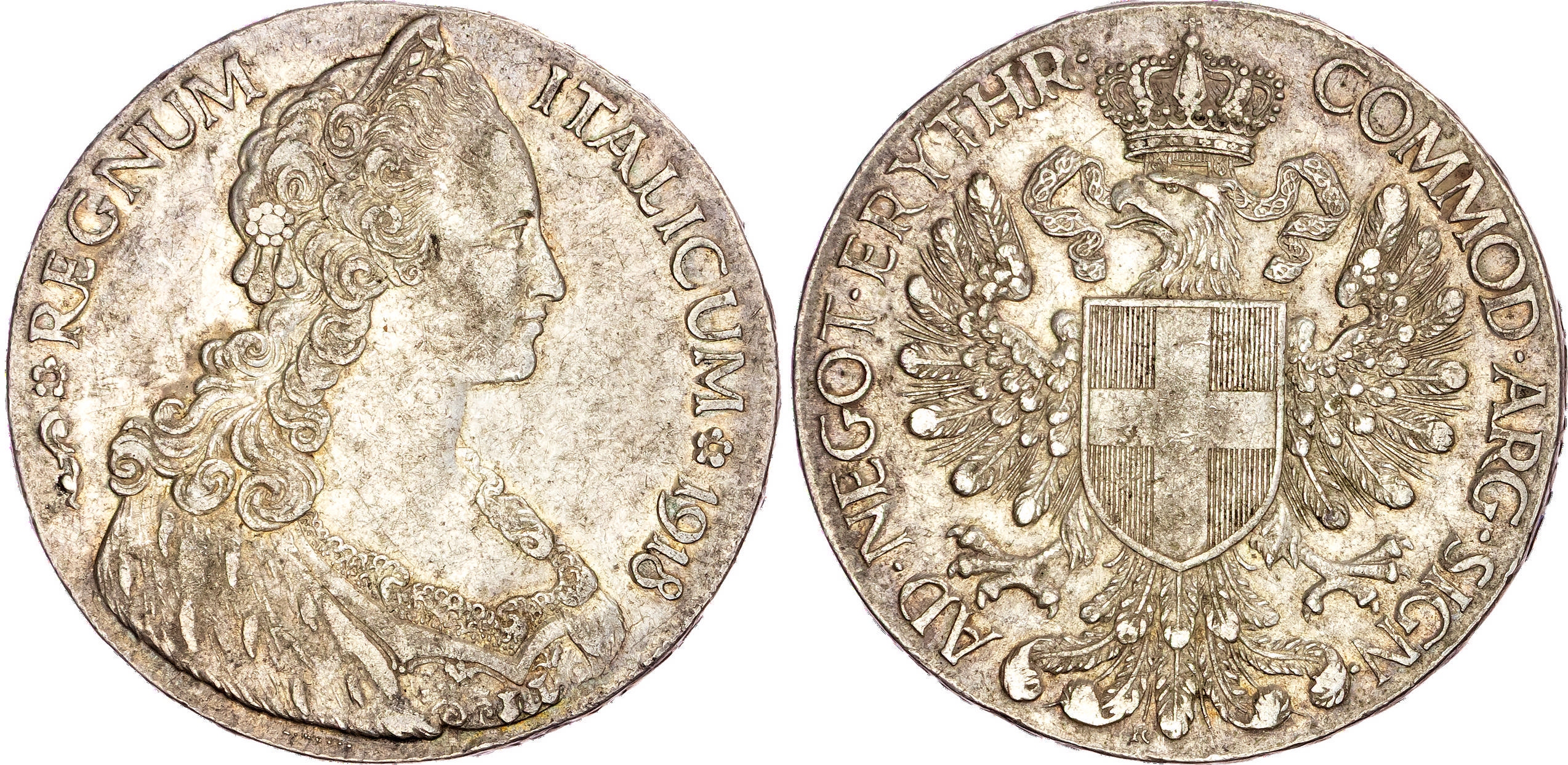 Eritrea, silver Tallero, 1918 R,