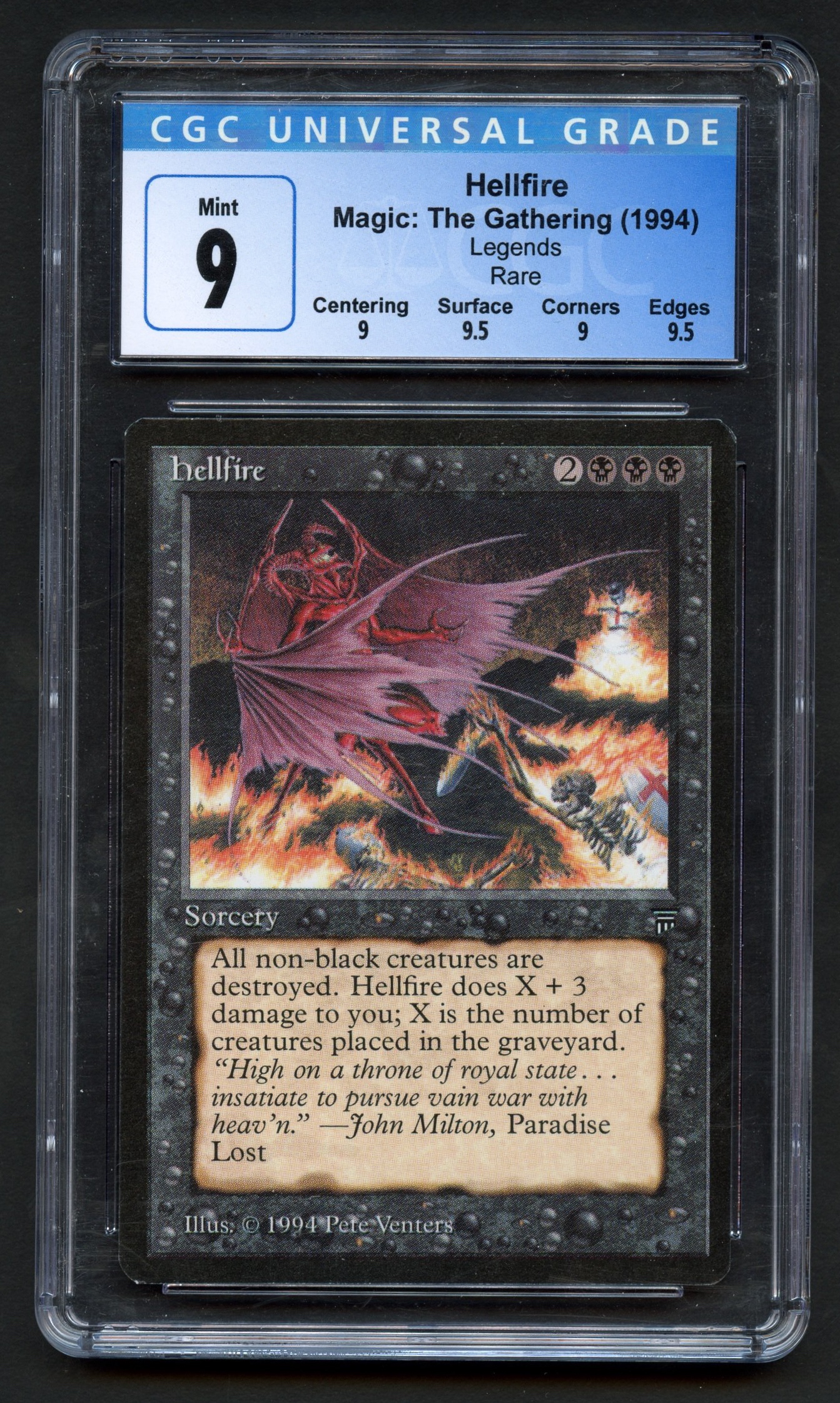 CGC 9 Hellfire - Legends 1994