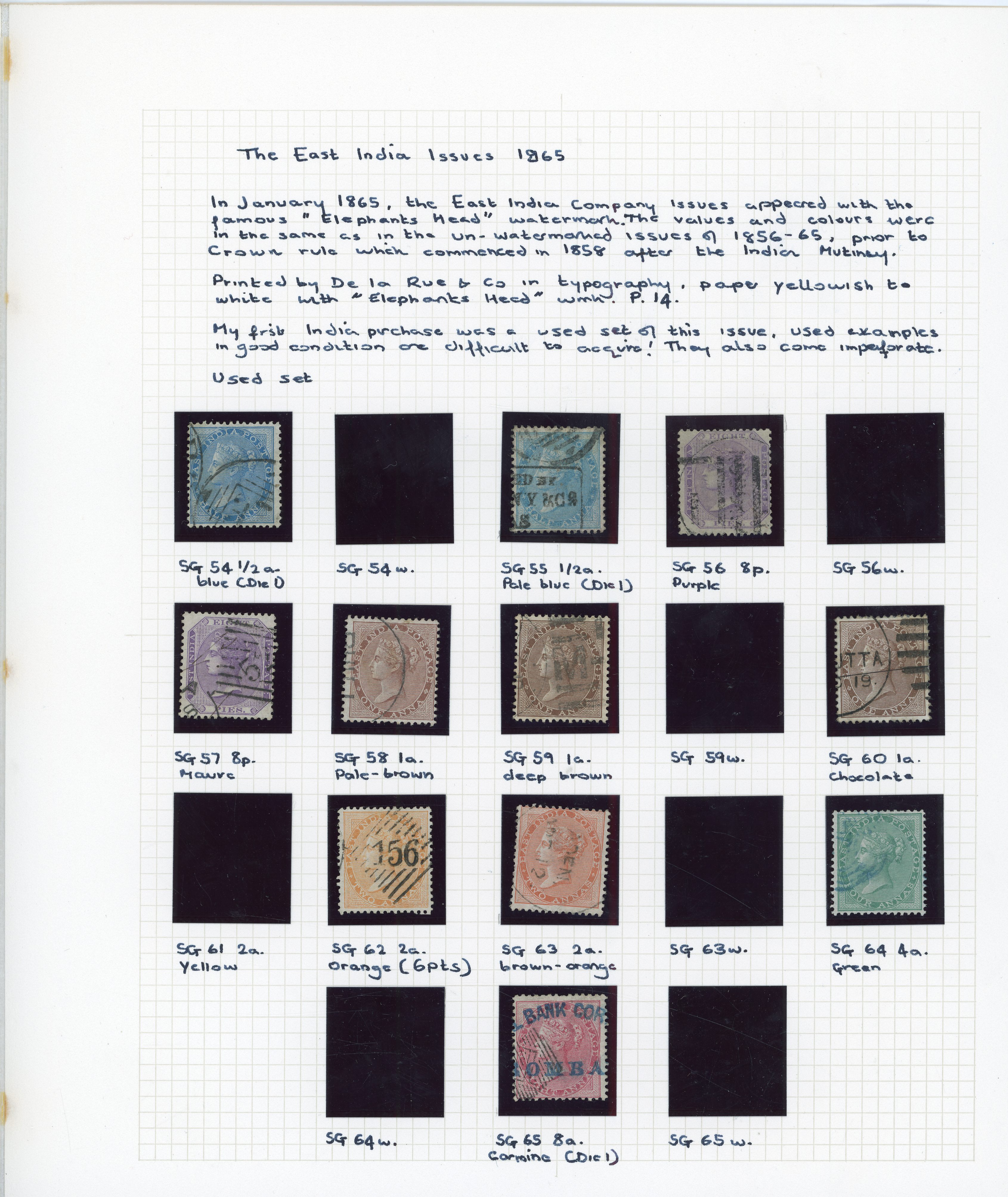 India QV mint and used collection on pages. 