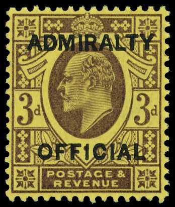 Officials; Admiralty Official. 1903 3d purple...