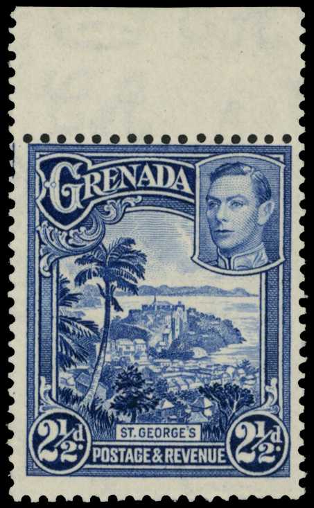 1950 2½d bright blue, perf 12½ x 13½,...