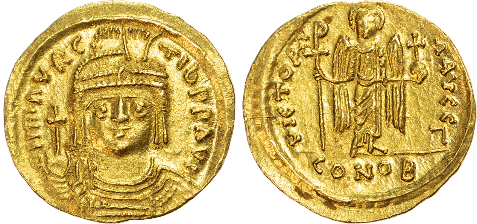 Maurice Tiberius (AD 582-602) AV Solidus, Constantinople, AD 583-601, 4.47g. 