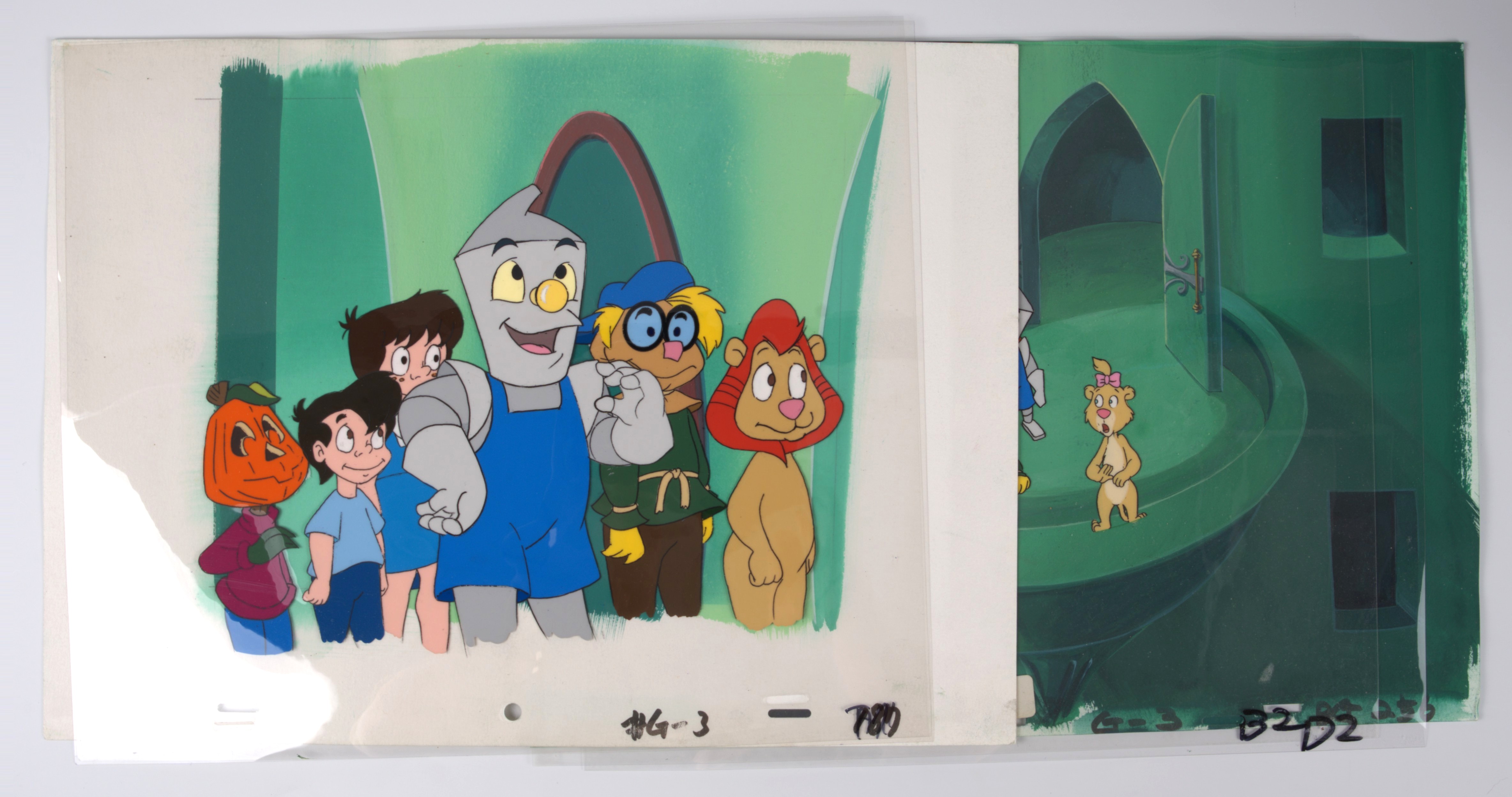 The Oz Kids Original Hand Painted Production Cel and Background (Hyperion Animation, 1996) Total 2