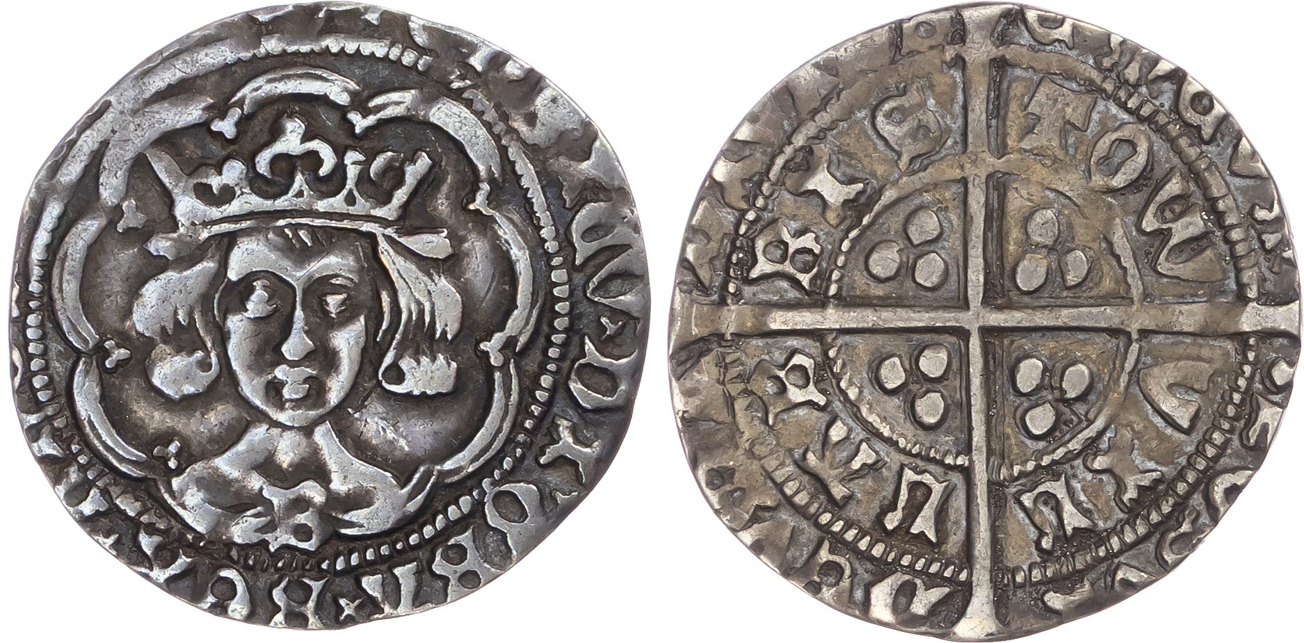 Henry VI (Restored, 1470-1471), AR Groat, Bristol mint, mm. rose.