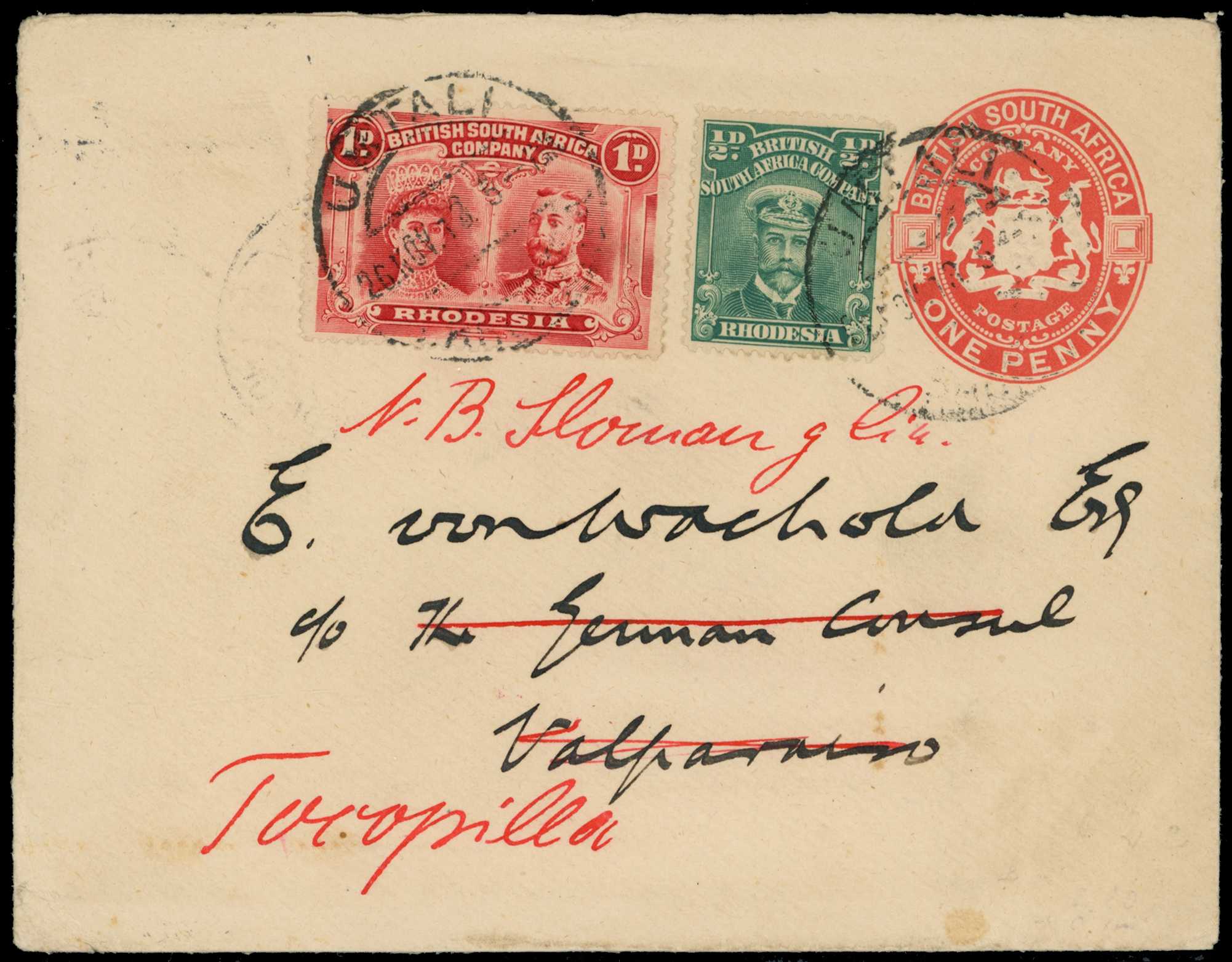Usages. 1913 Arms Postal Stationery...