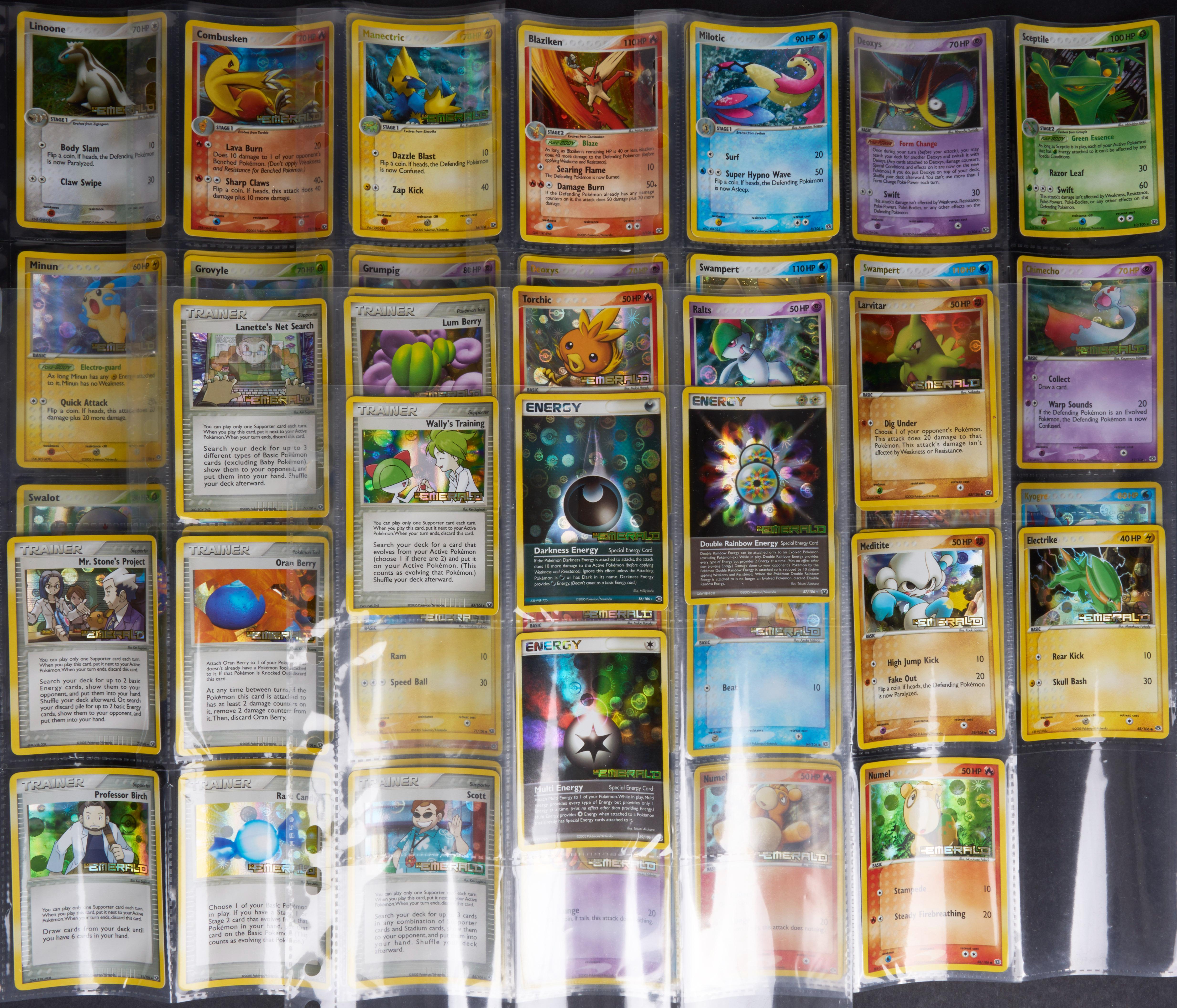 Pokémon TCG - EX Emerald Partial Complete Set #80 Cards