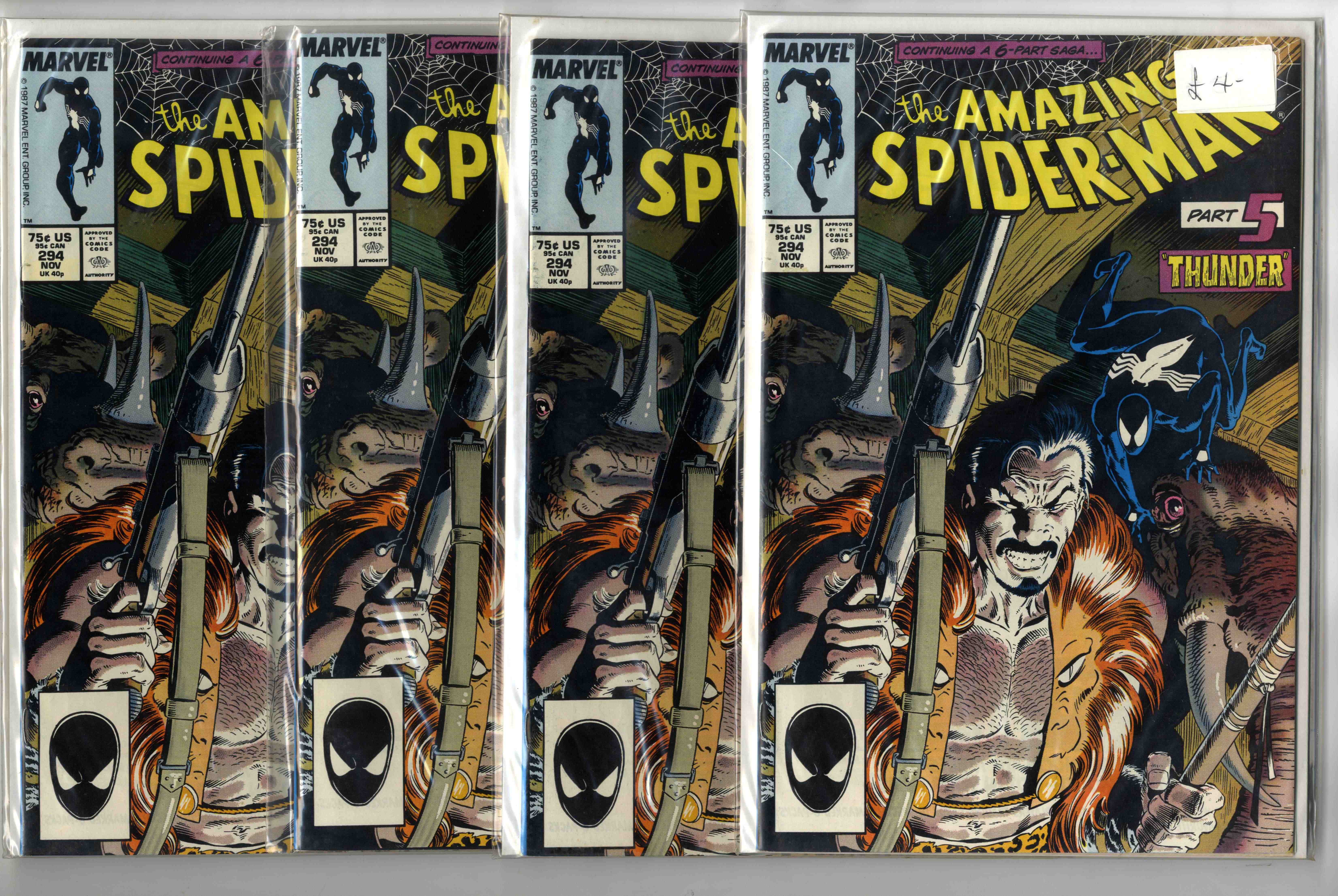 Amazing Spider-Man #294 (Marvel Comics, 1987) Bundle of 10 Issues