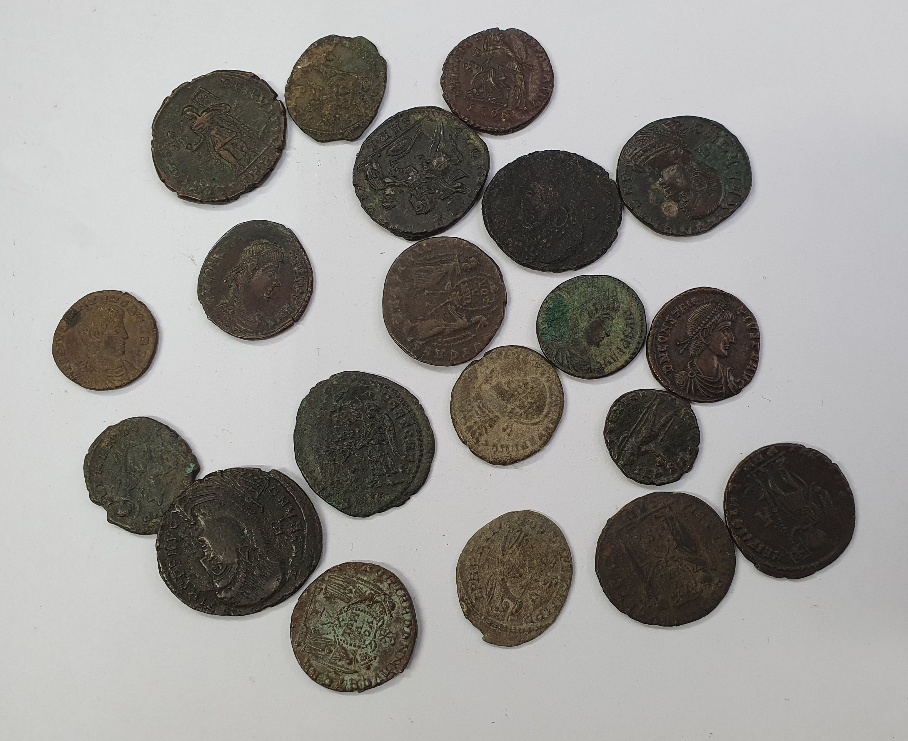 Group of 20 Constantius II, Magnentius, Decentius and Julian AE 2s and 3s.