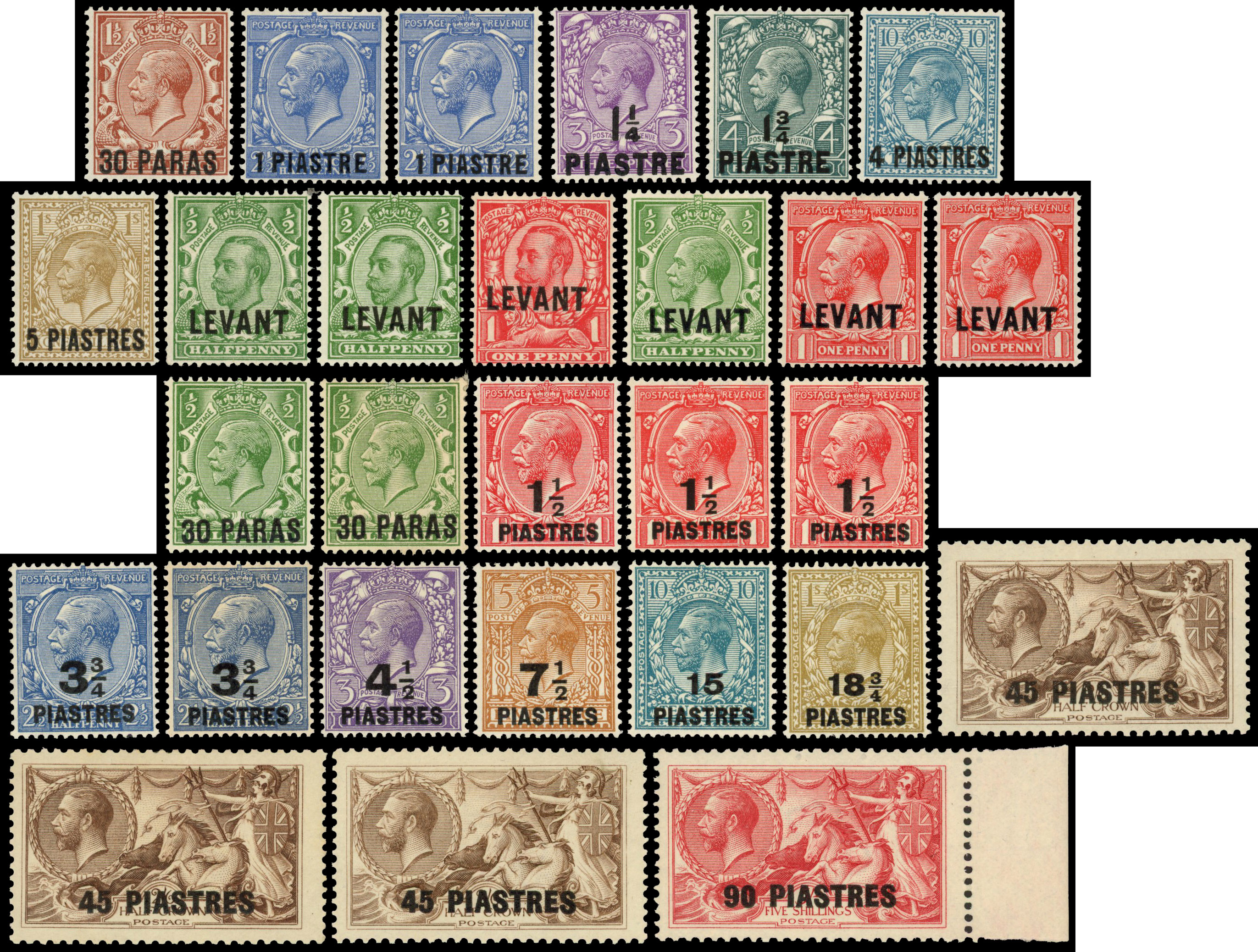 British Levant mint range