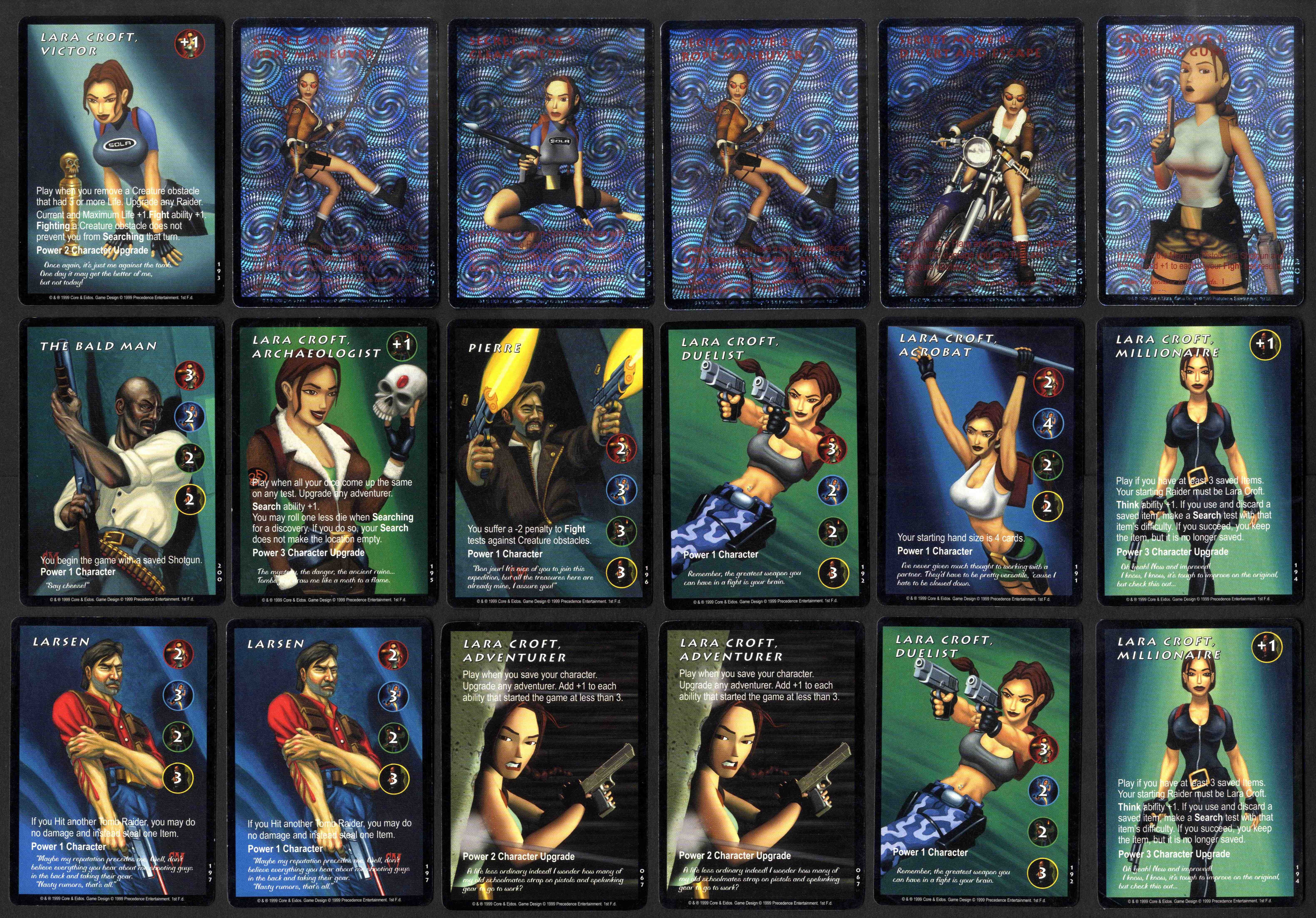 Tomb Raider CCG 1999 - 650 card bundle + Holo + Sealed + Full Art Cards